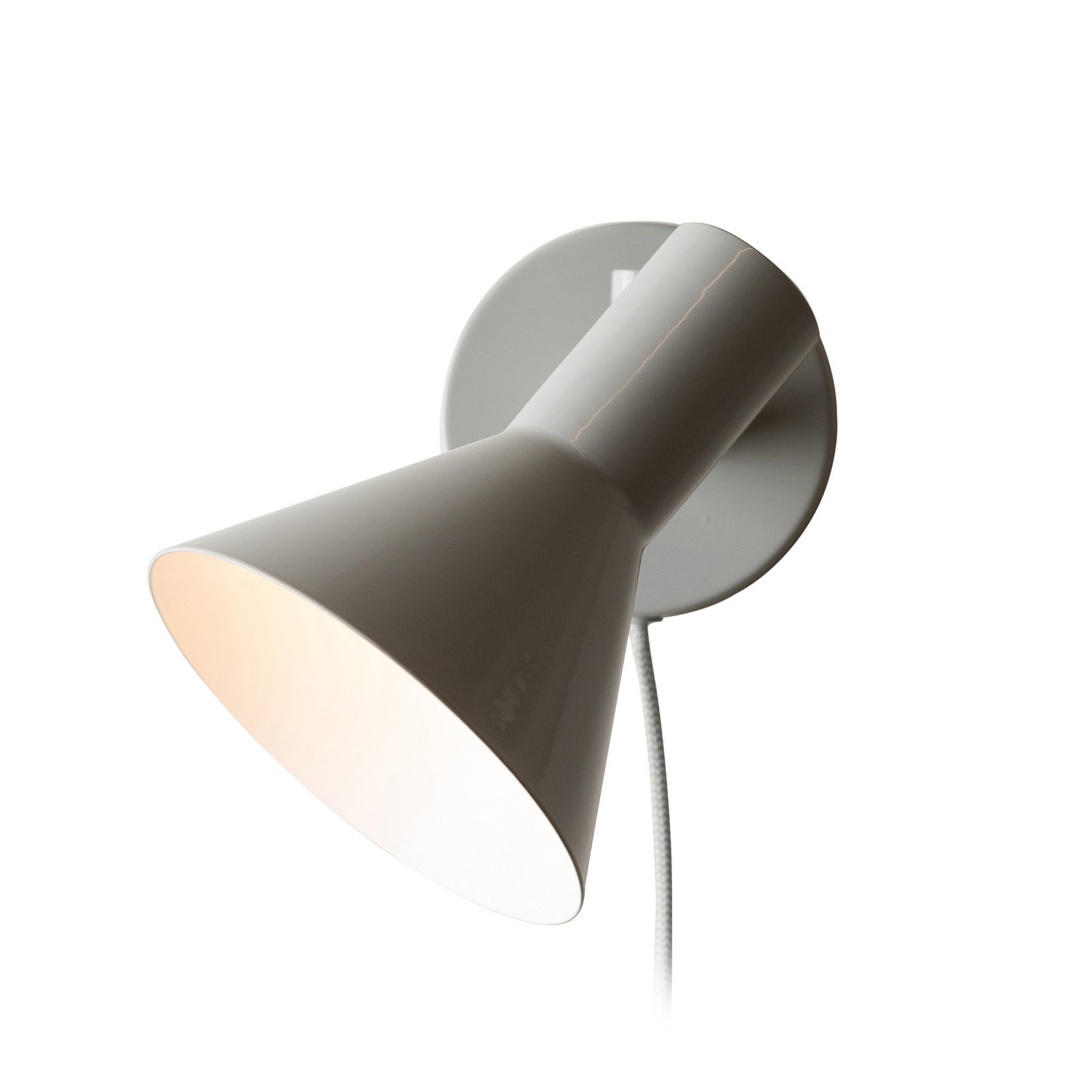 IT'S ABOUT ROMI Wandlampe Stavanger hellgrau, Stecker, 20 cm