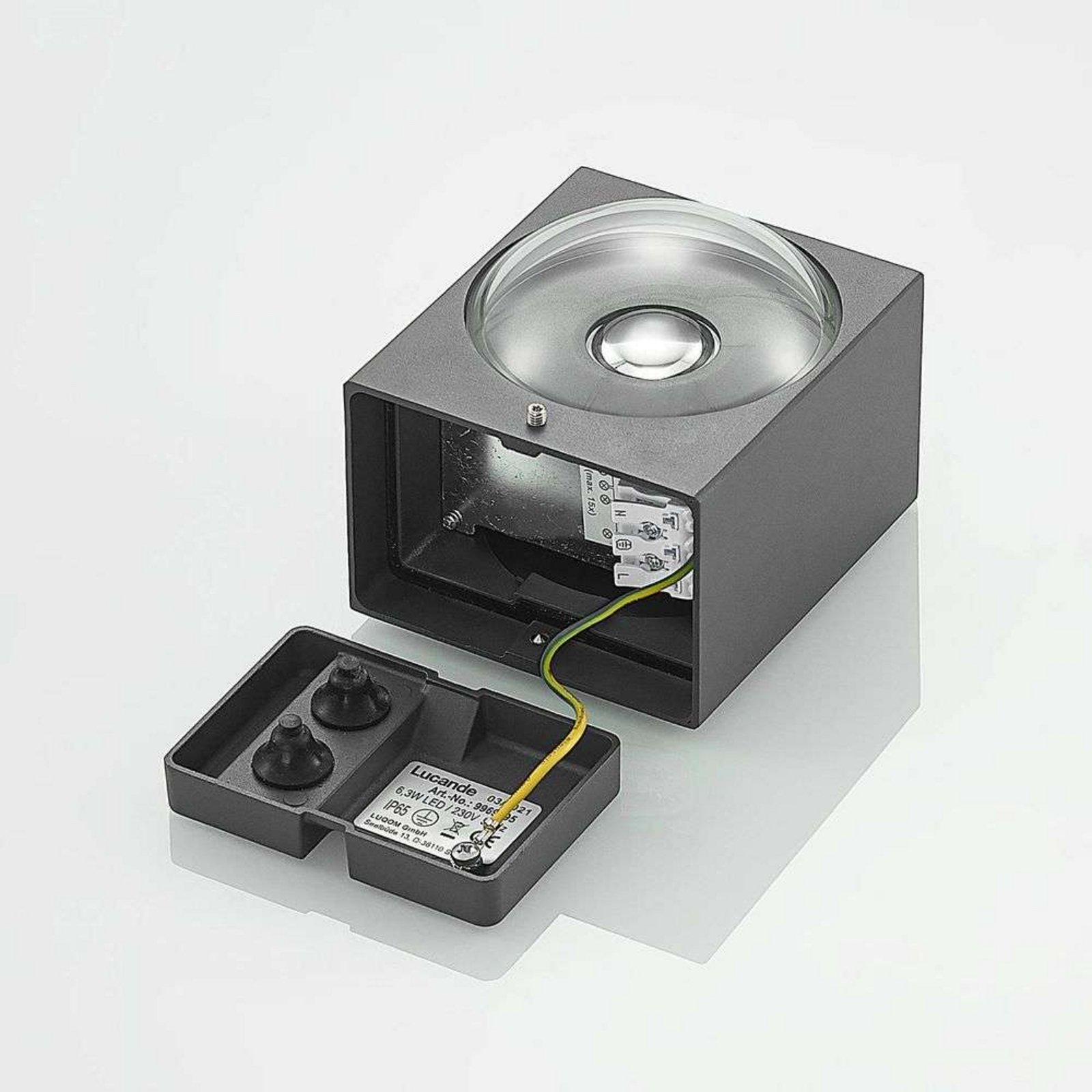 Almos LED Down OutdoorWall Lamp Dark Grey - Lucande