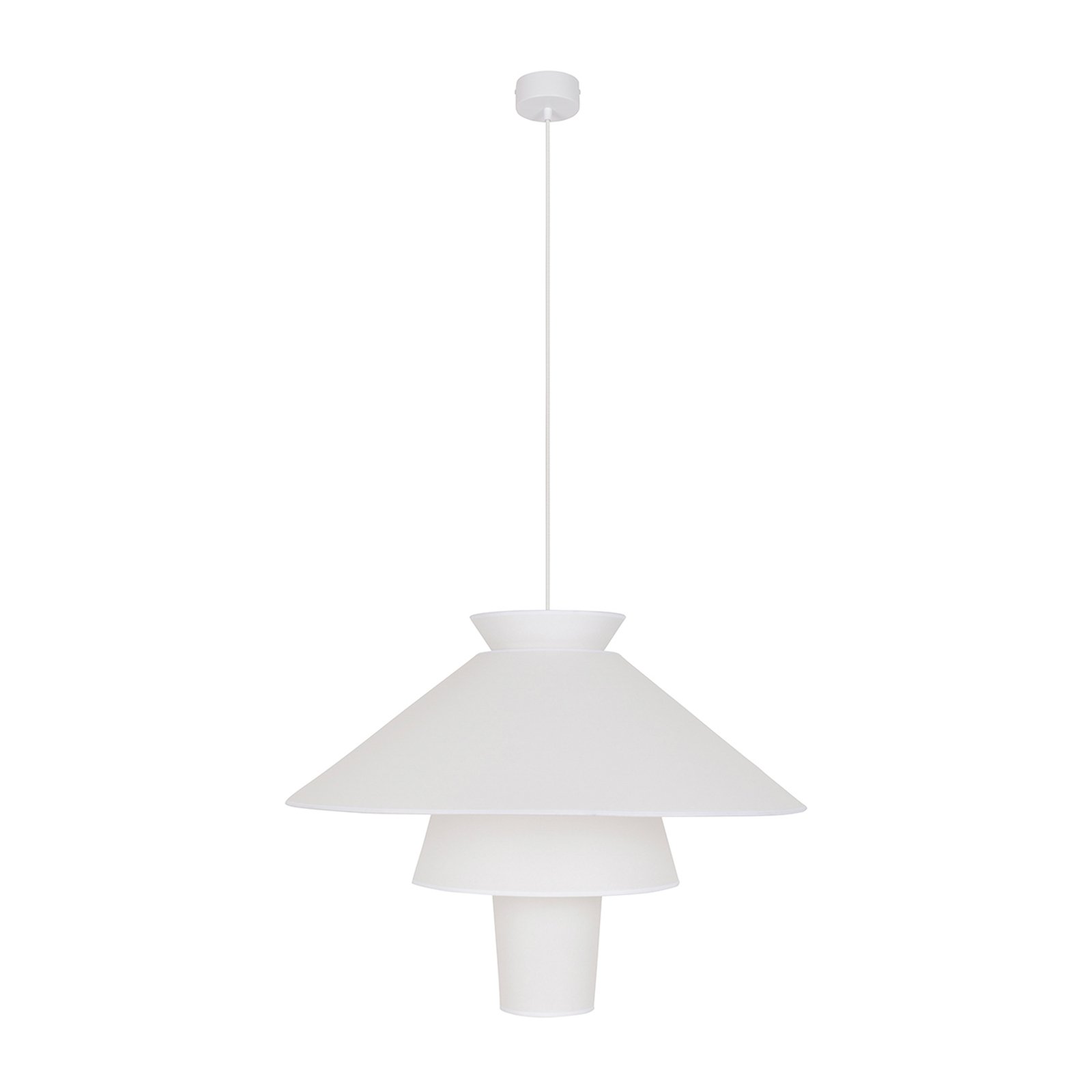 Ruche Hängeleuchte, Ø 78 cm, weiß - MARKET SET Ruche Hängeleuchte, Ø 78 cm, weiß - MARKET SET