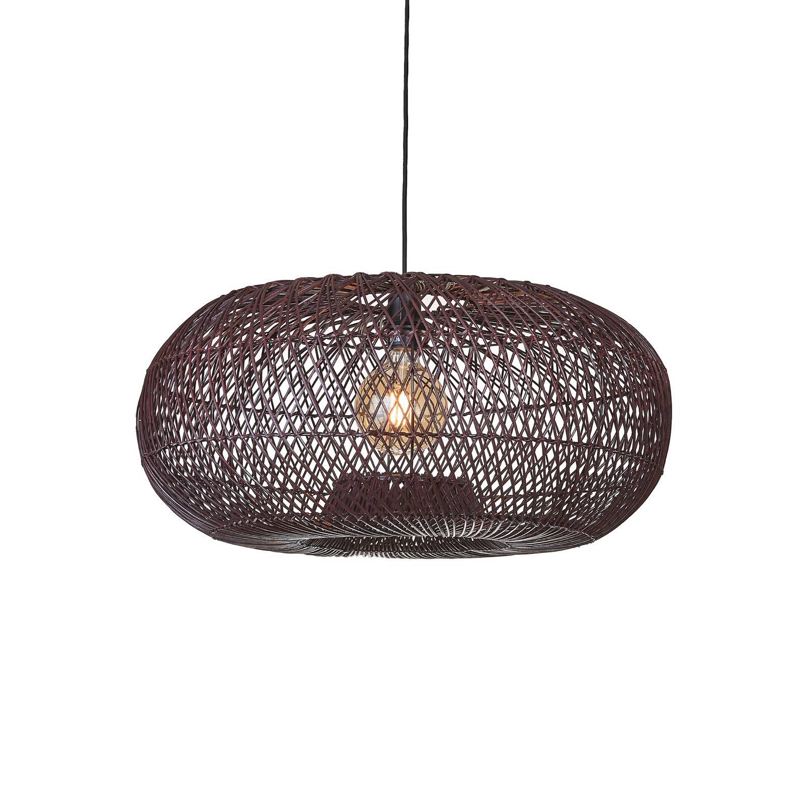 GOOD & MOJO Hängelampe Arizona, rot, Ø 70 cm, Rattan, E27