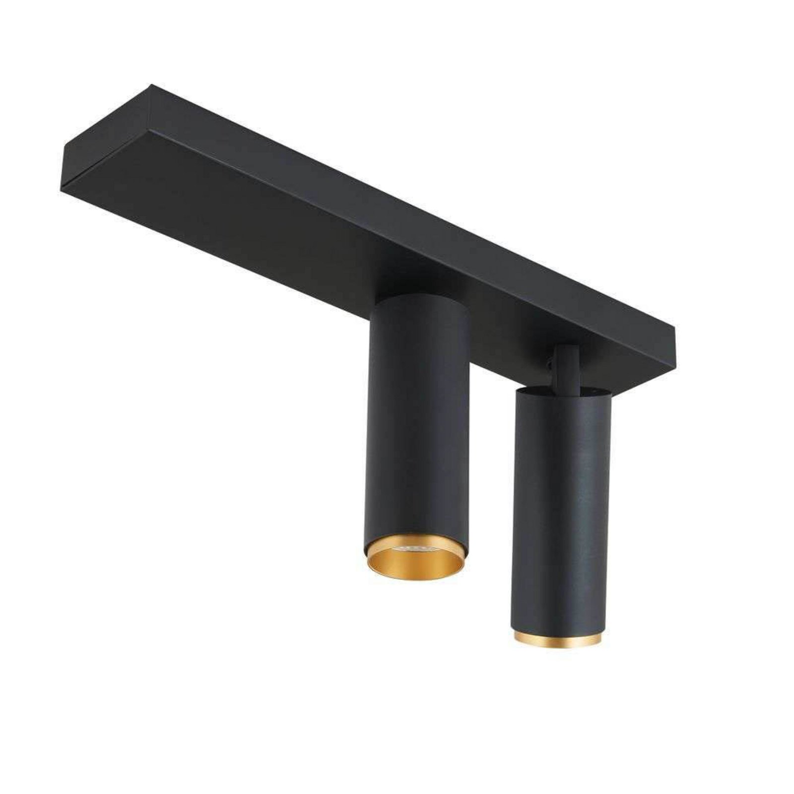 X-Beam Plafonnier Double Black Gold - Loom Design