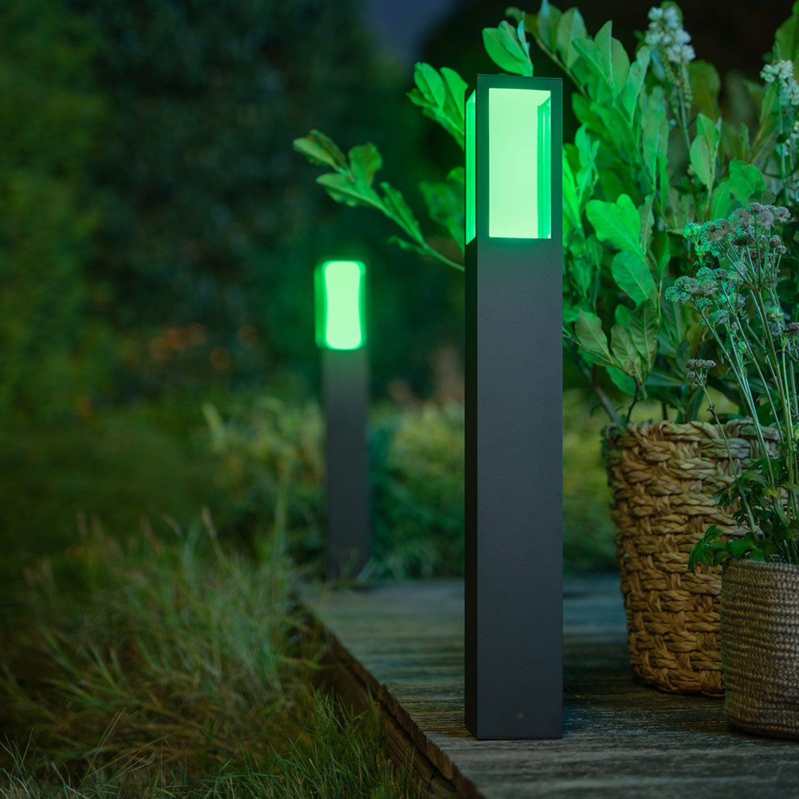 IMPRESS LED-Wegeleuchte schwarz White+Color Ambiance - Philips Hue