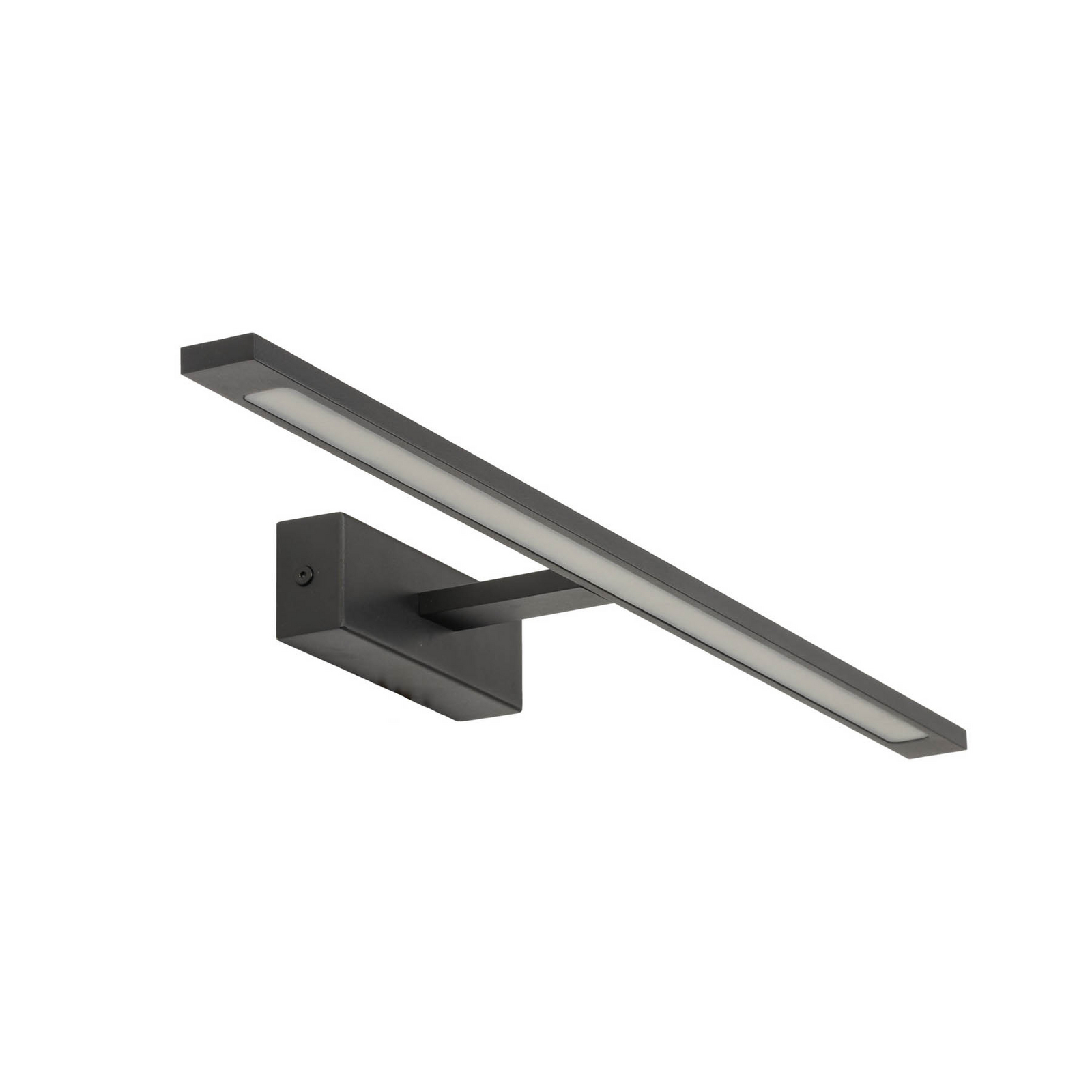 LED-Wandleuchte Gallery, schwarz, Metall, Breite 62 cm, IP44