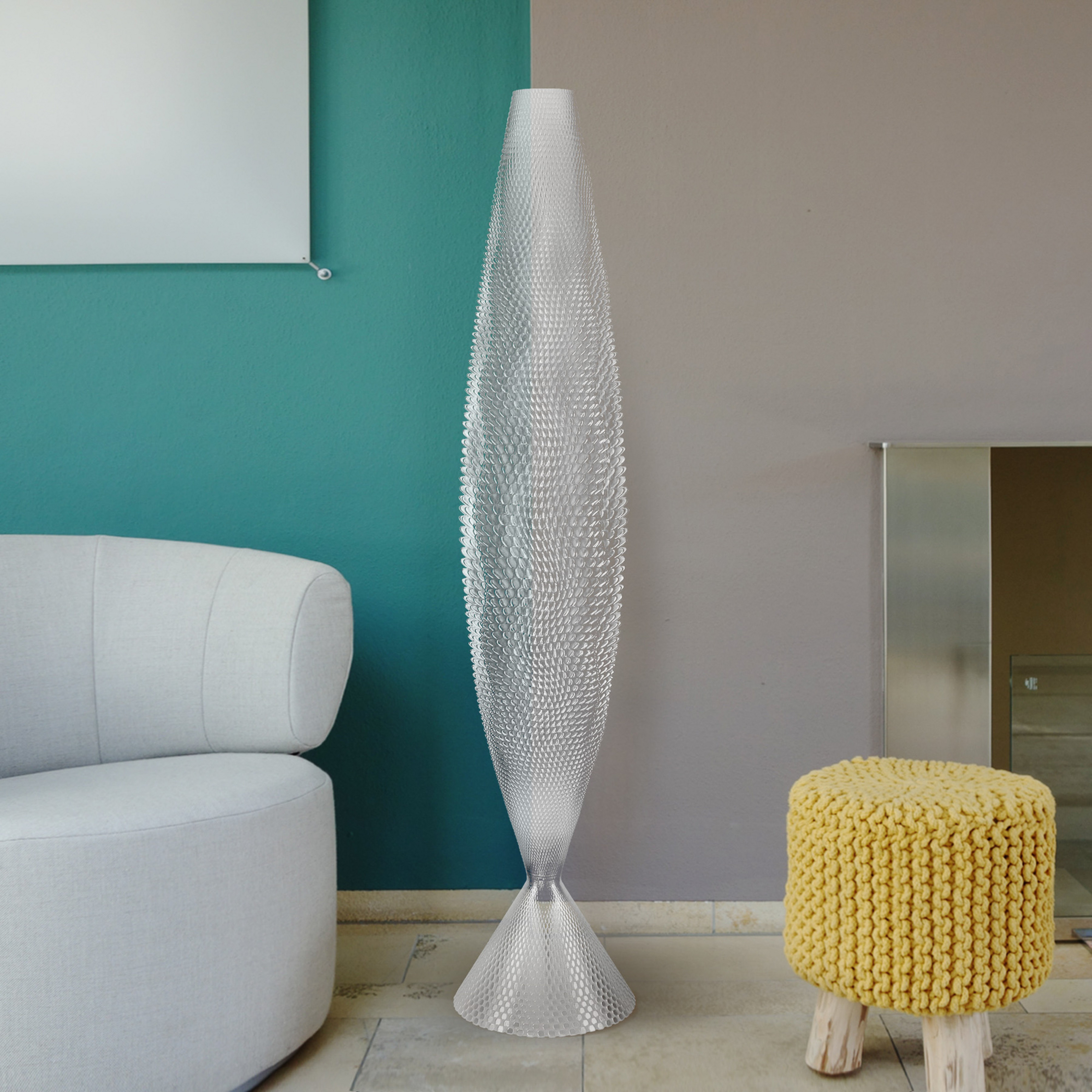Piantana Koral materiale bio, trasparente 115 cm