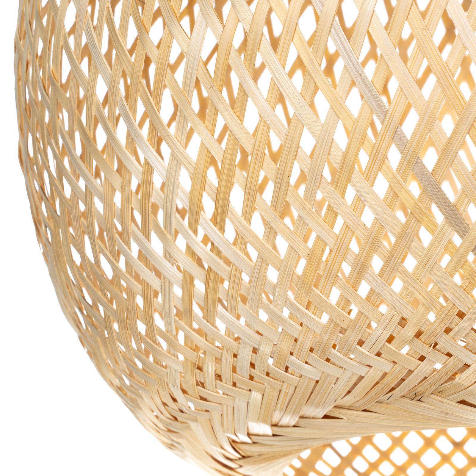 Lindby mennyezeti lámpa Dabila, bambusz, Ø 35 cm, E27