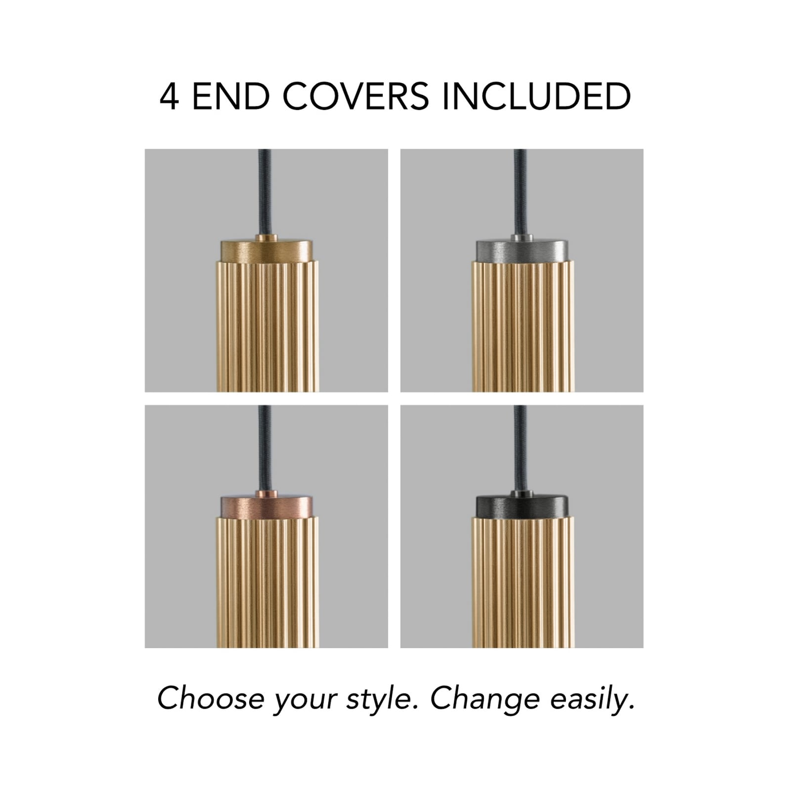 Velvet S1 Switch LED pendant light, brass - LIGHT-POINT