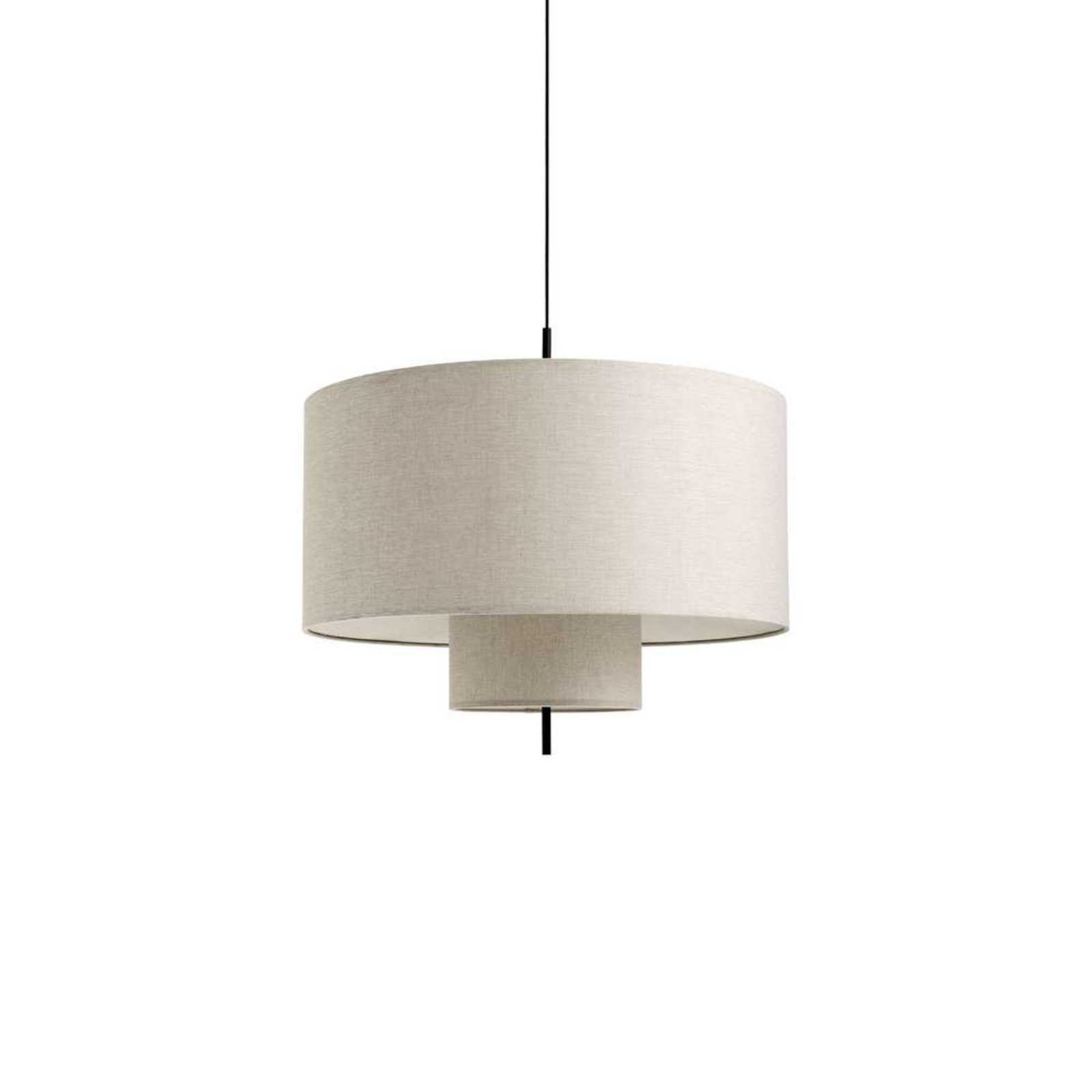 Margin Lampada a Sospensione Beige Canvas Ø90 - New Works