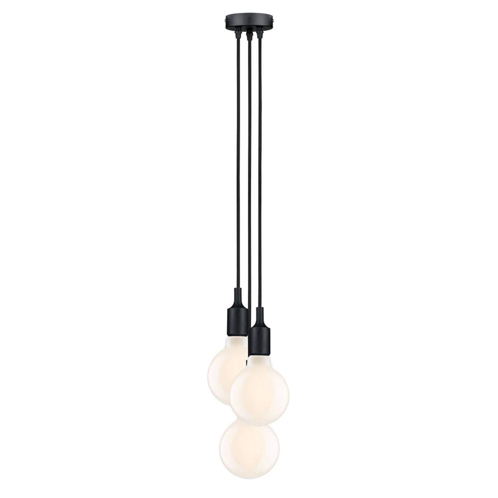 Paulmann Pendant Light - Living / Dining Room - Hanging Light - dimmable - Modern - Black