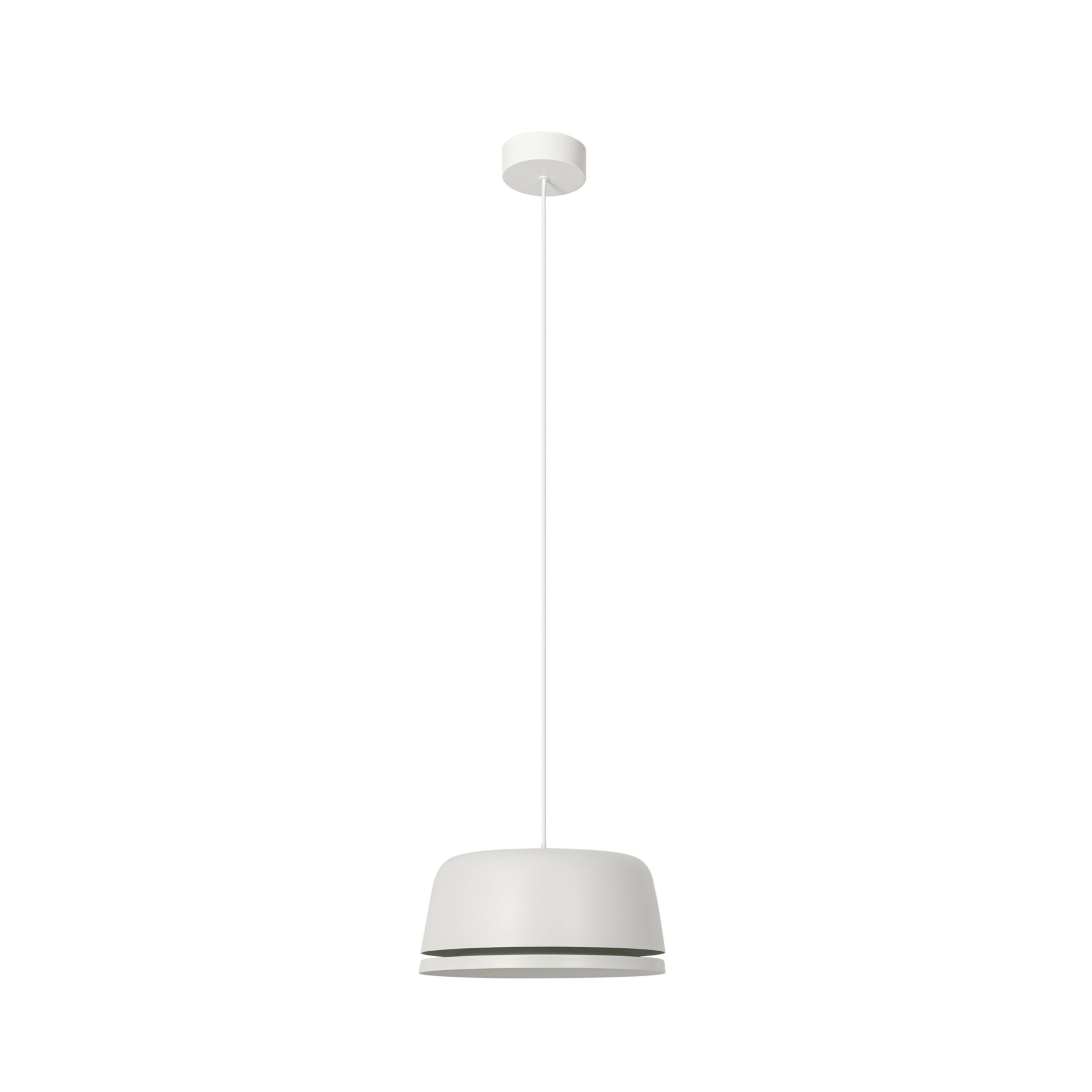 Závěsné světlo Peaks LED, bílá, Ø 35 cm, stmívatelné, hliník - NOLA