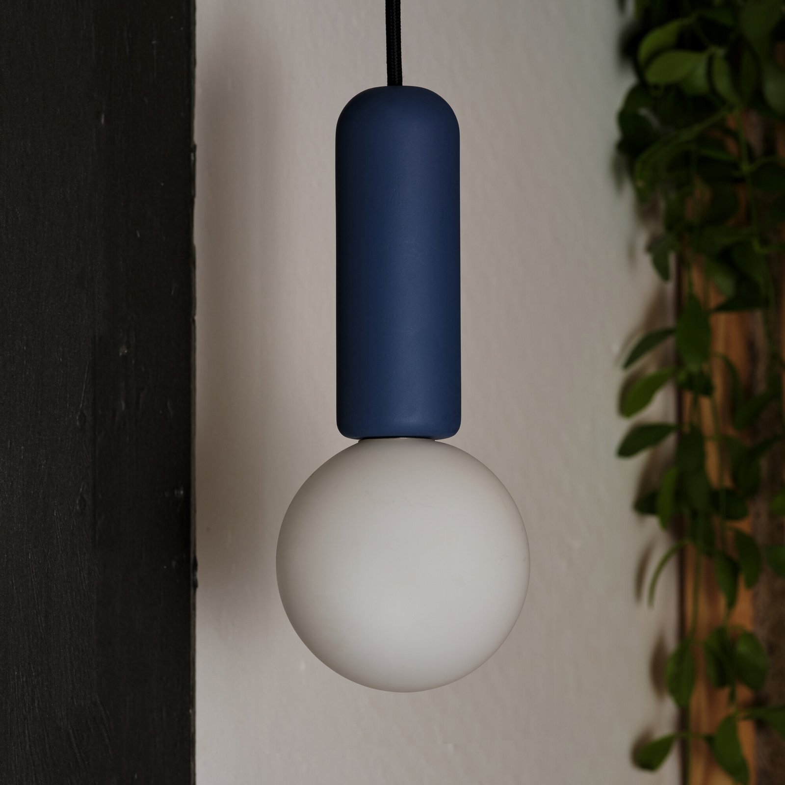 Lampada a sospensione OSRAM Decor Concrete Mic, blu, cemento, G9