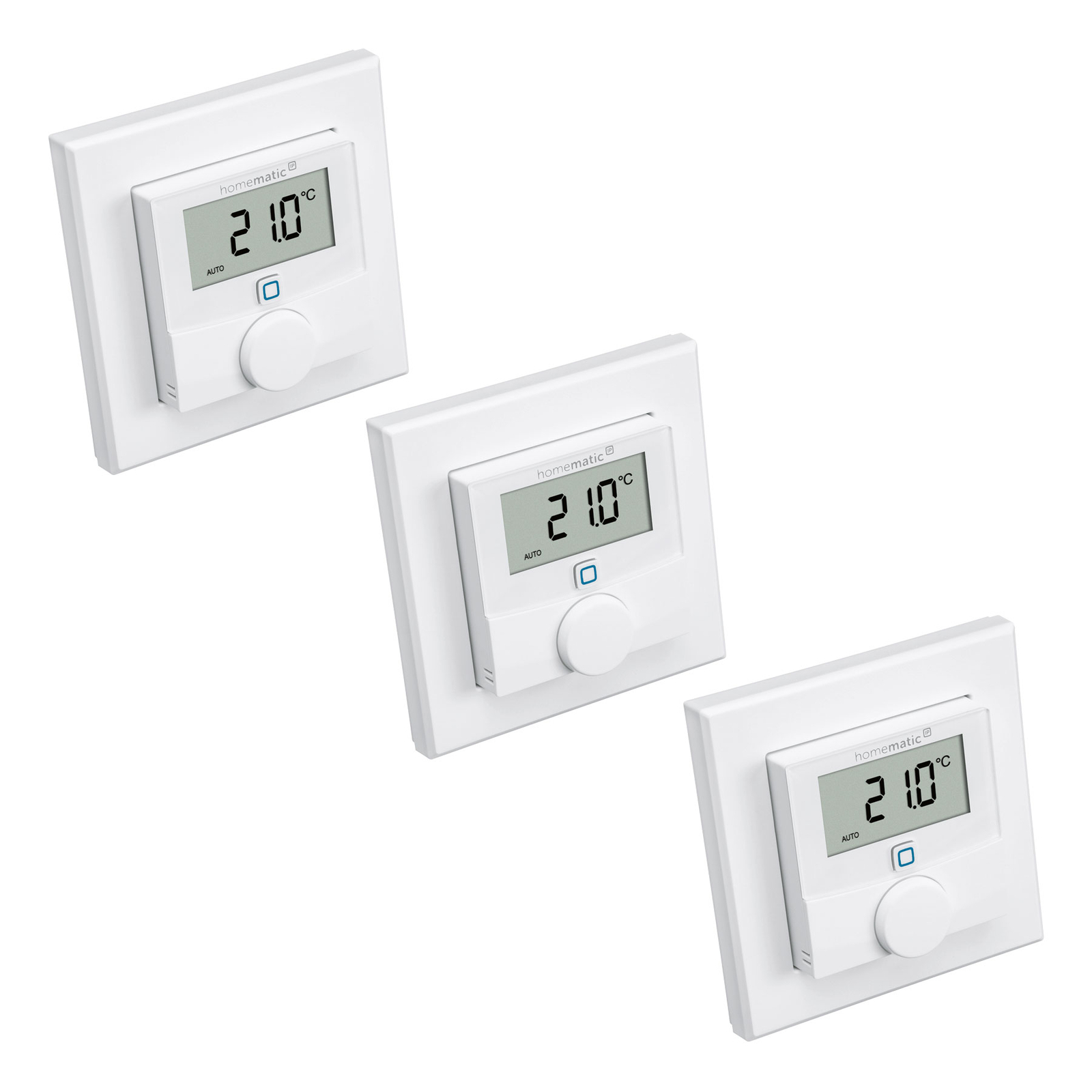 Homematic IP nástenný termostat snímač vlhkosti 3x