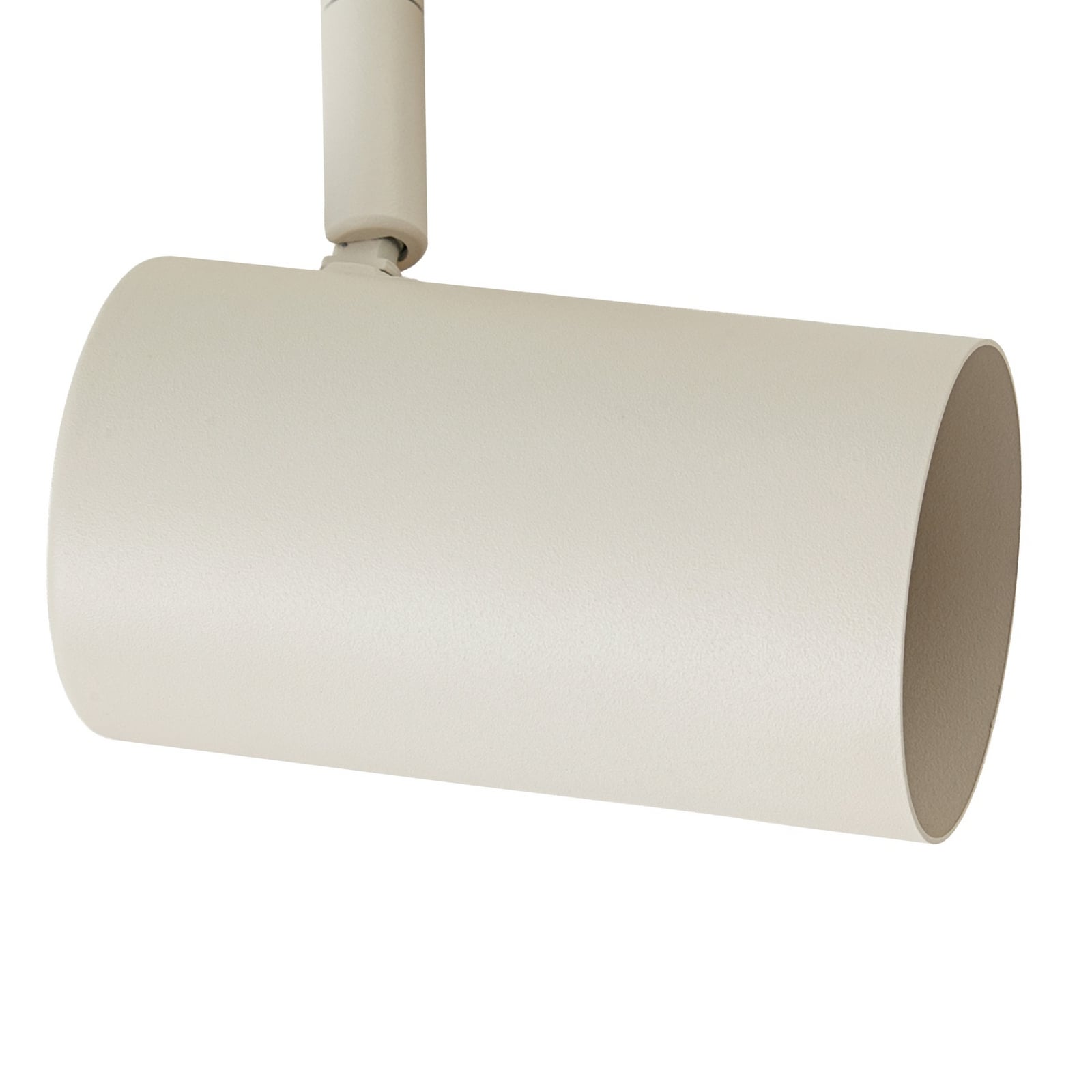 Lindby Schienenspot Linaro, GU10, Ø 6 cm, beige, 1-Phase