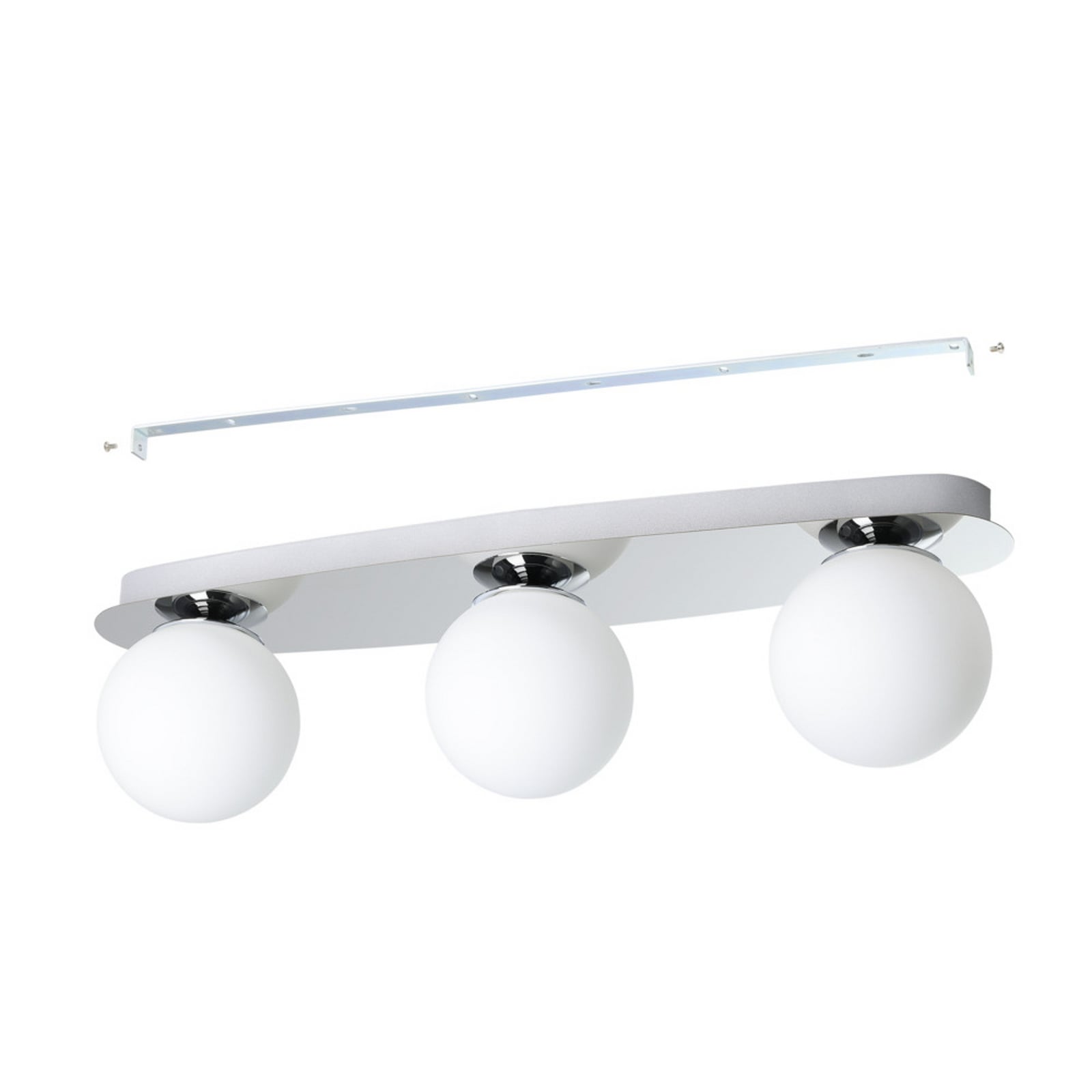 Candeeiro de teto EGLO CASTROVIDO, cromado, 58 cm, 3 lâmpadas, IP44, G9-LED Candeeiro de teto EGLO CASTROVIDO, cromado, 58 cm, 3 lâmpadas, IP44, G9-LED