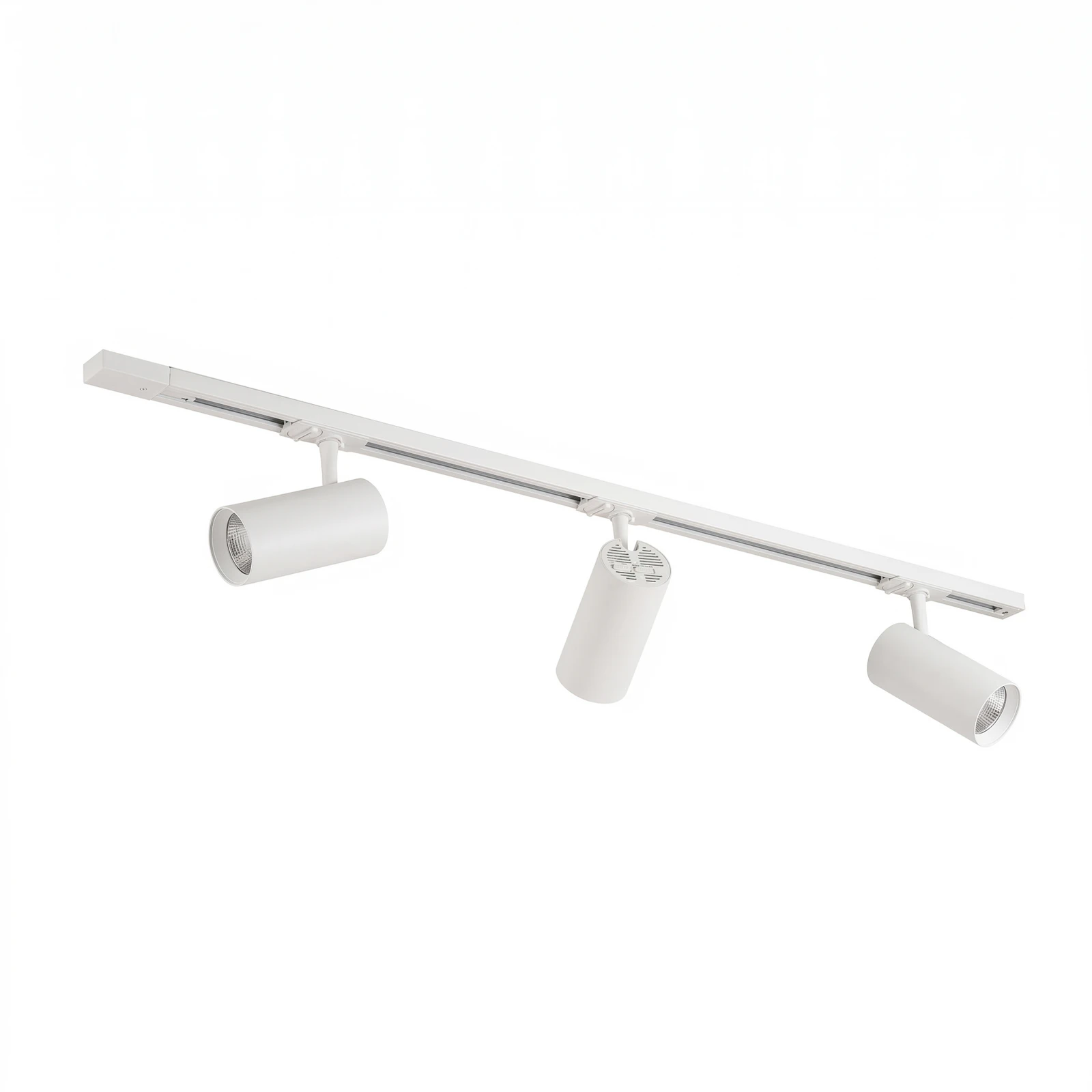 Sistema de riel Lindby Linaro, Ø 7 cm, 3 luces, LED, blanco, CCT