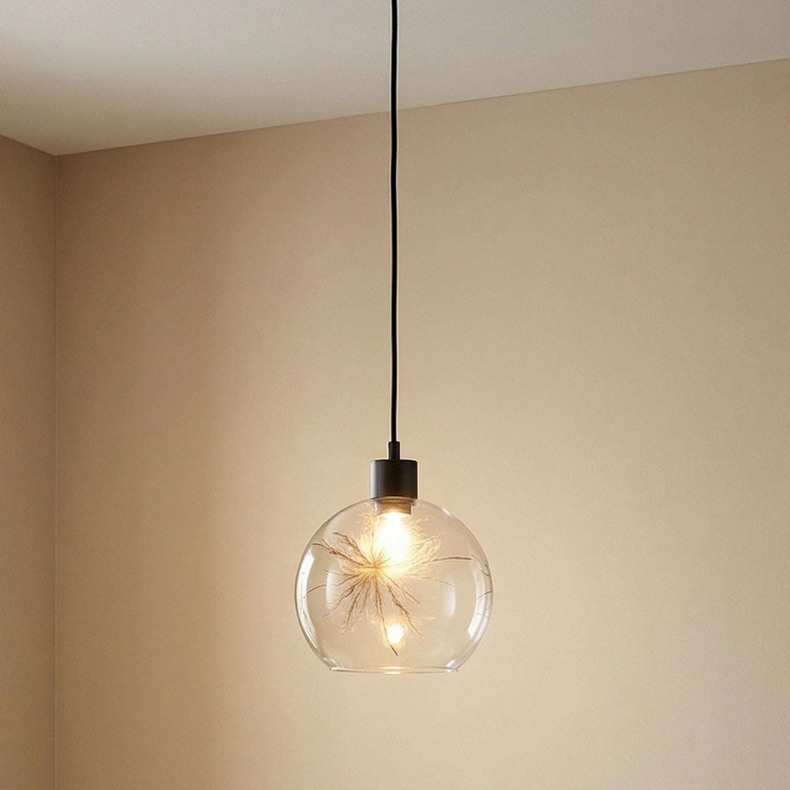 Hanging light Ball Dandelion decoration on the side Ø 20cm