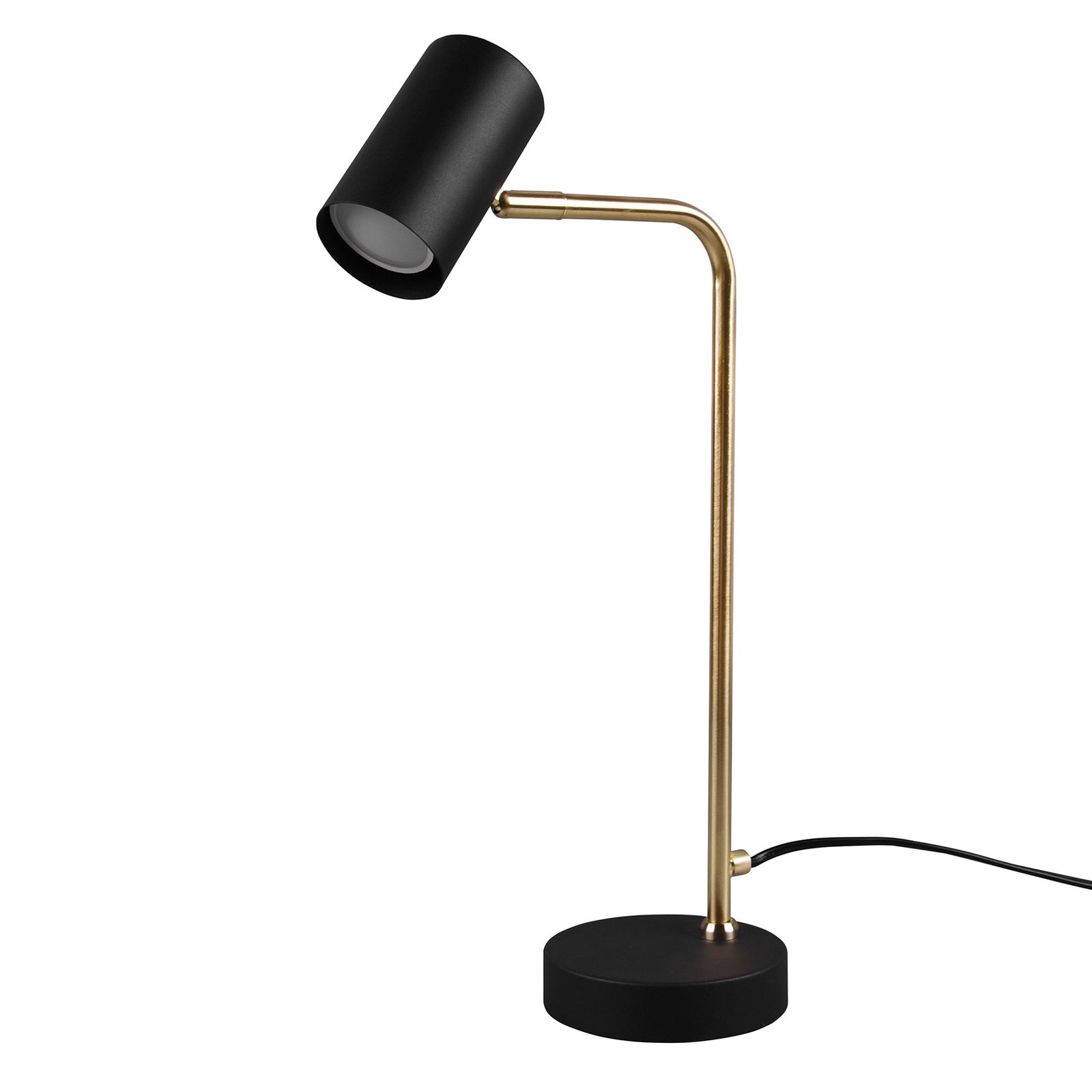 Marley table lamp, matt brass / matt black