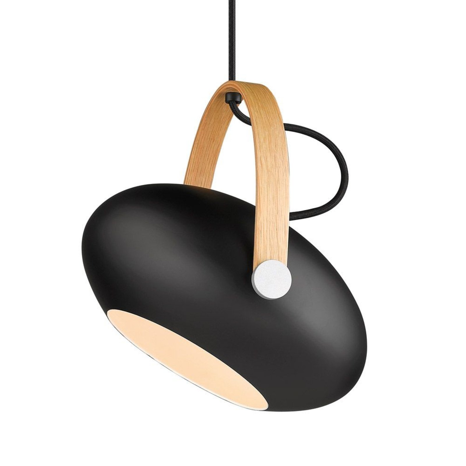 D.C Závěsná Lampa Ø26 Black/Oak - Halo Design