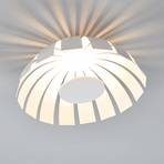 Baltas LED dizainerio lubų šviestuvas "Loto", 33 cm