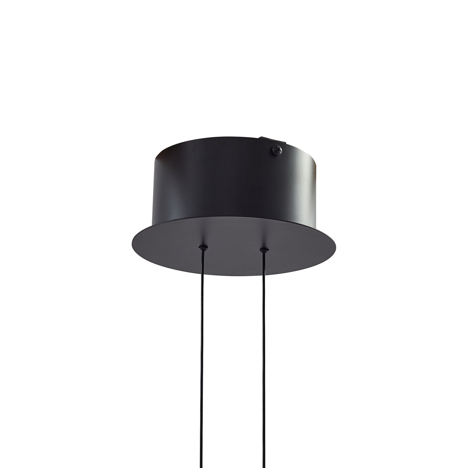 Lucande hanglamp Dain, 1-lamp, rookgrijs, glas