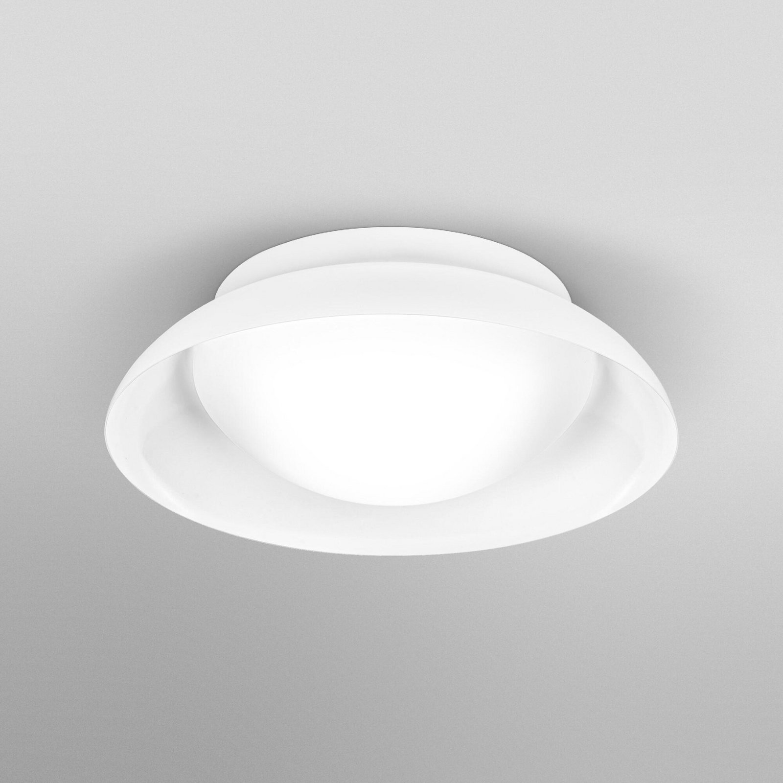OSRAM Deckenleuchte ORBIS MILAN, weiß, Ø 31 cm, Metall/Glas