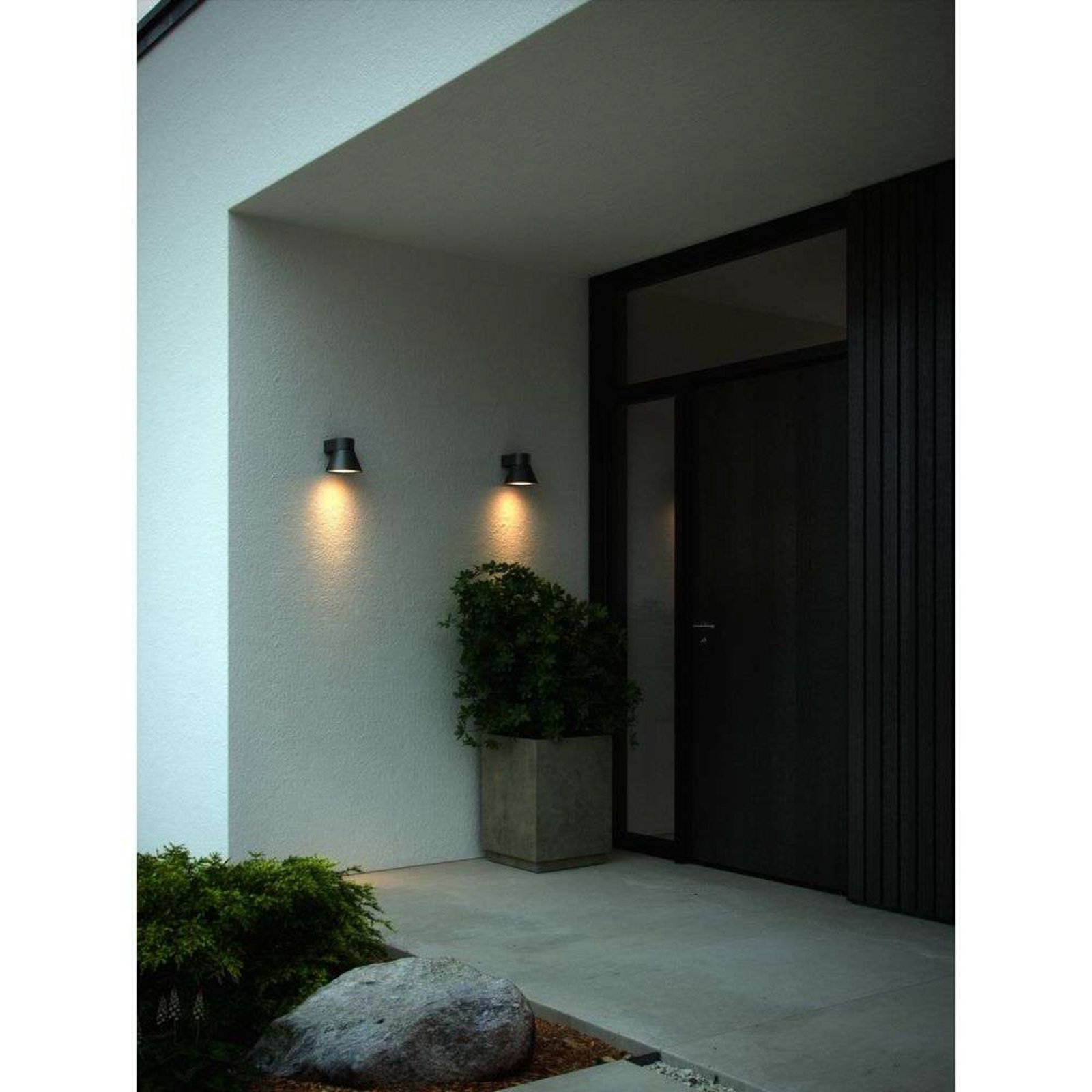 Kyklop Cone Outdoor Wall Lamp Black - Nordlux