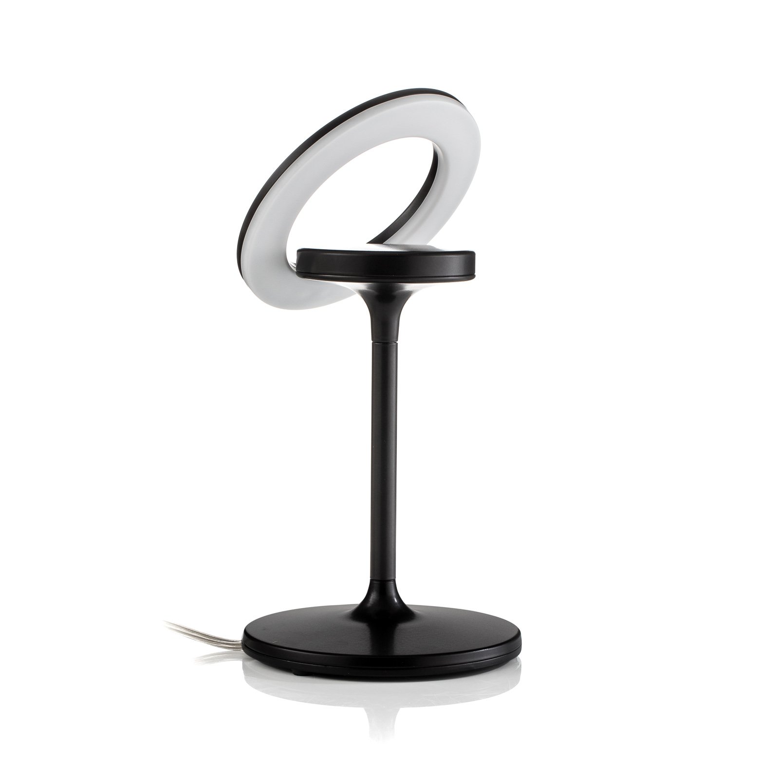 Filigranska LED stolna lampa, rotirajuća/okretna, crna