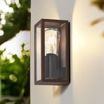 Lindby outdoor wall light Robigus, rust-coloured, aluminium