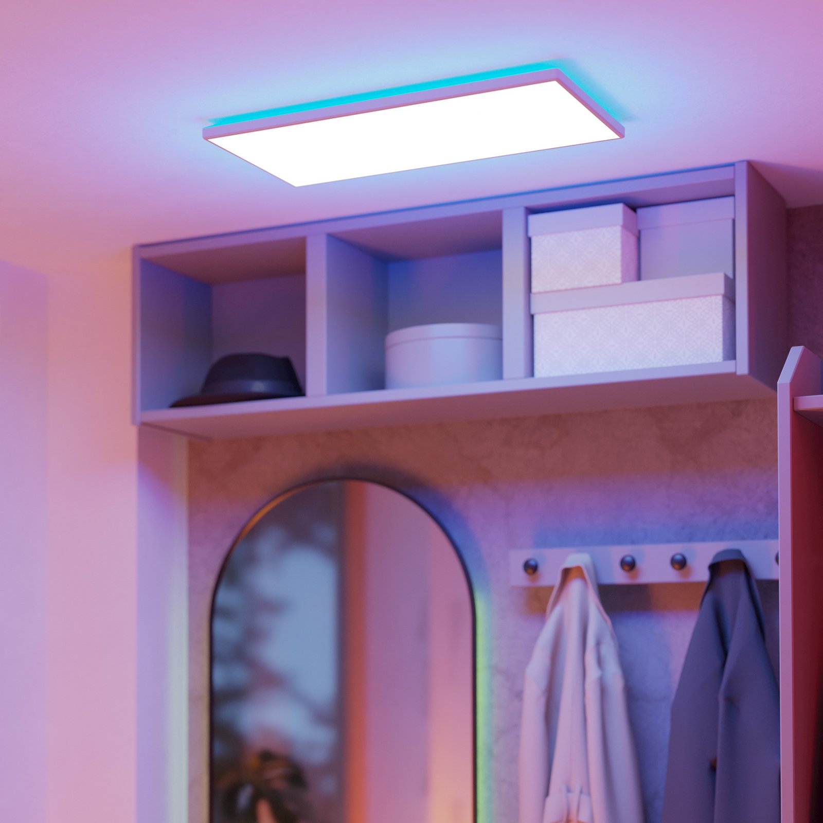 EGLO connect LED ceiling light Rovito-Z, white, 57 x 30 cm