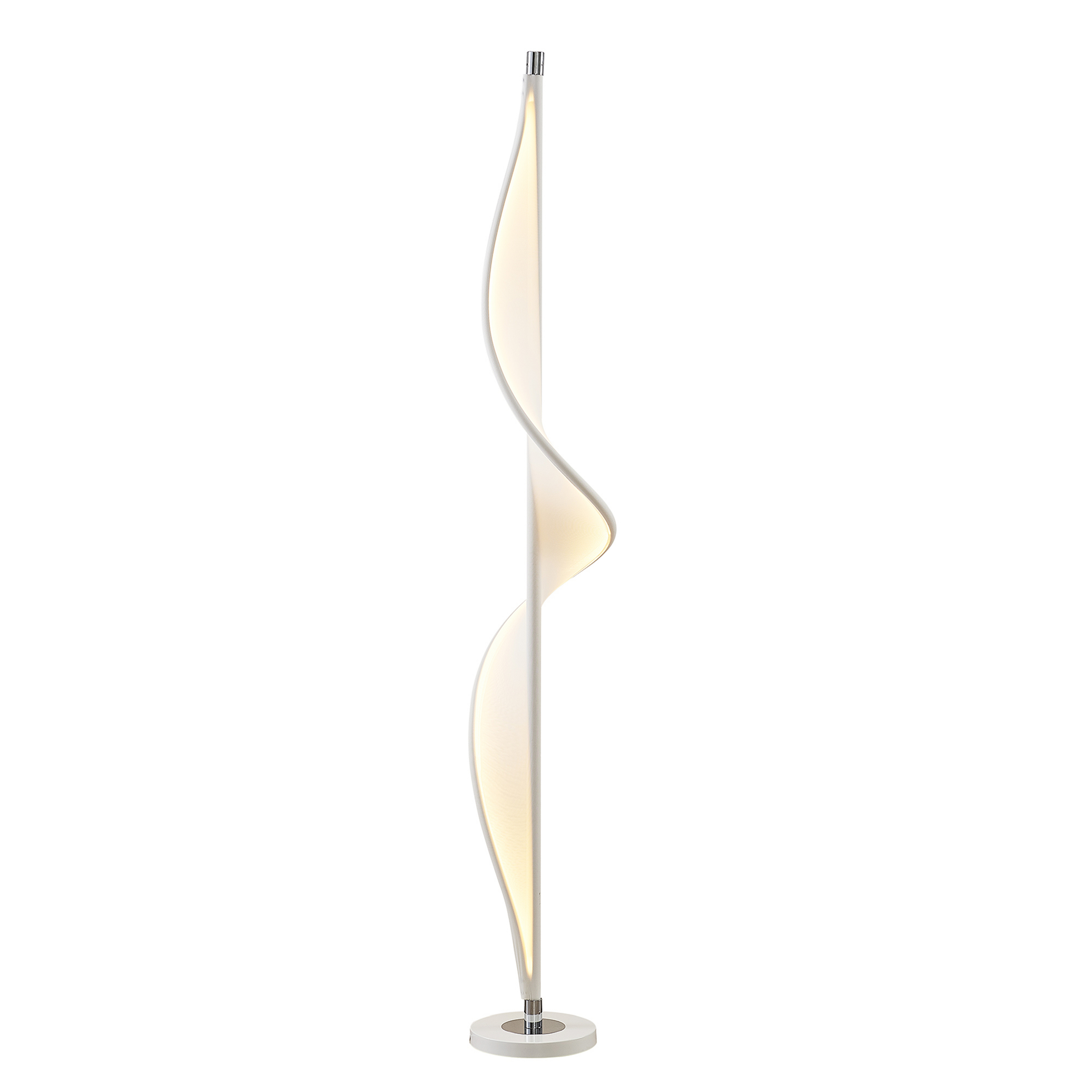 Edano Vloerlamp White/Chrome - Lucande