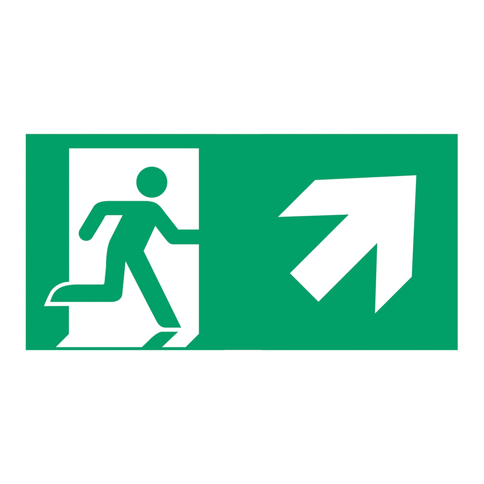 Type G escape route sign for L-LUX Standard Eco