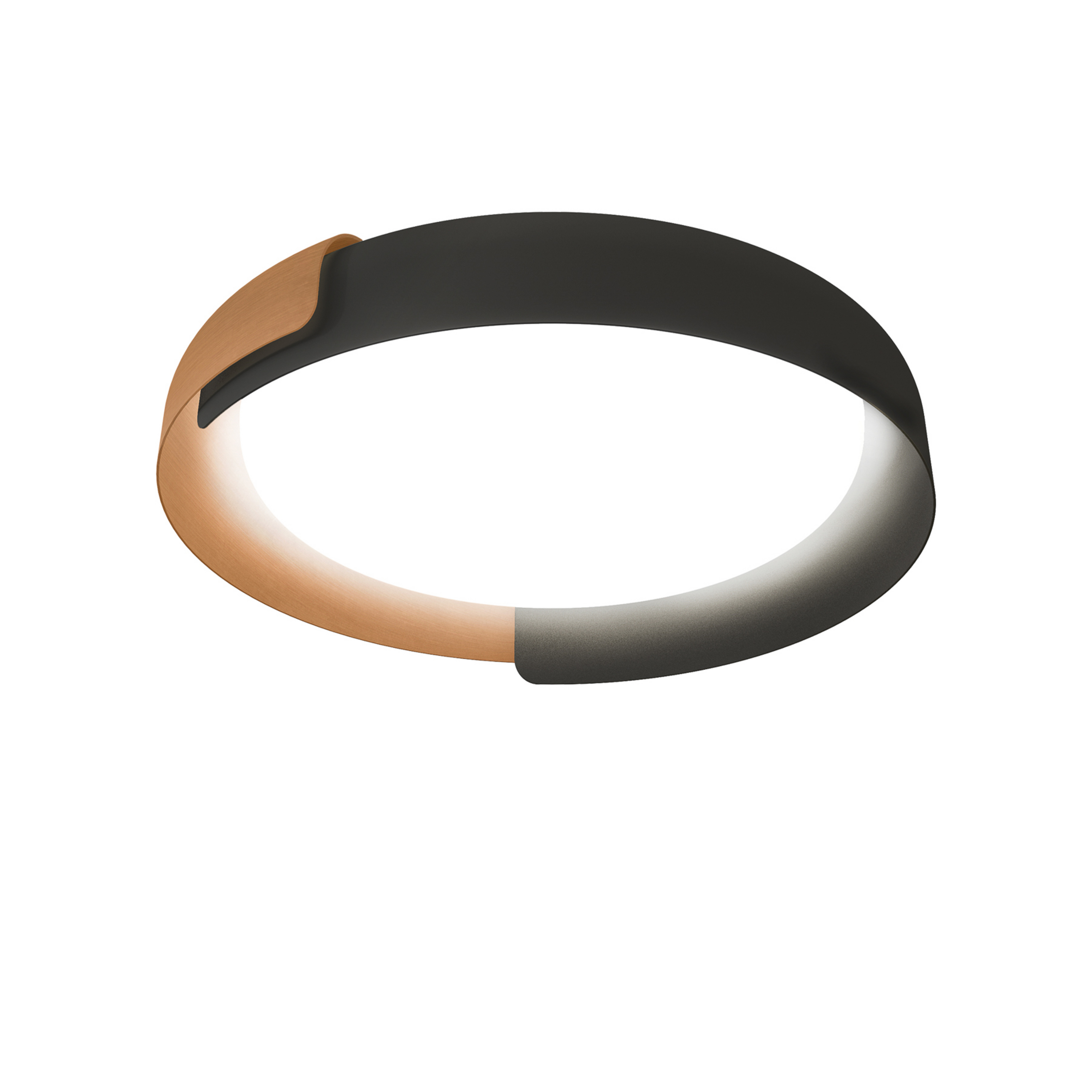 Dala Ceiling Lamp Dark Grey/Copper - KDLN
