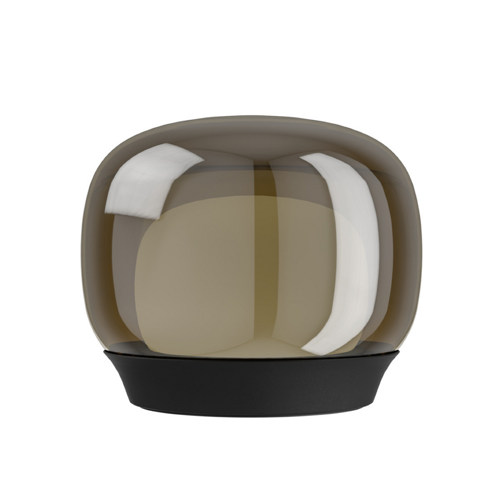Lámpara de mesa LED recargable EGLO STROVE, marrón, altura 13 cm, IP44,