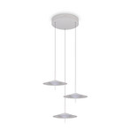 LED piekaramā lampa „Amalo“, matēti balta, Ø 67 cm, metāls, CCT 3-flg.