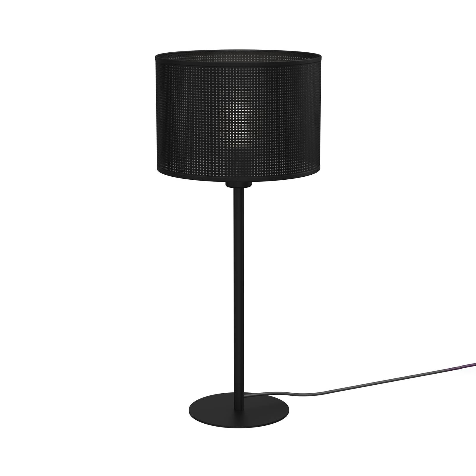 Lampe à poser Jovin hauteur 56cm noire