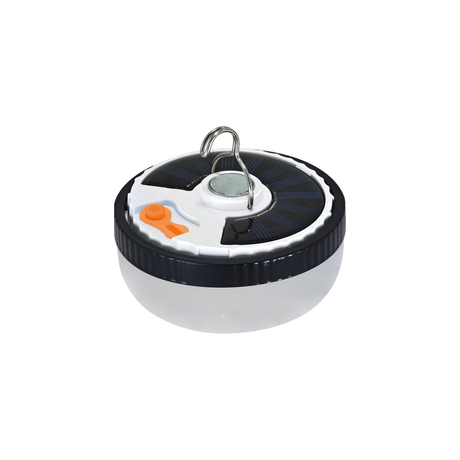 LED-Solarleuchte Ufo, portabel, Kunststoff, schwarz/weiß