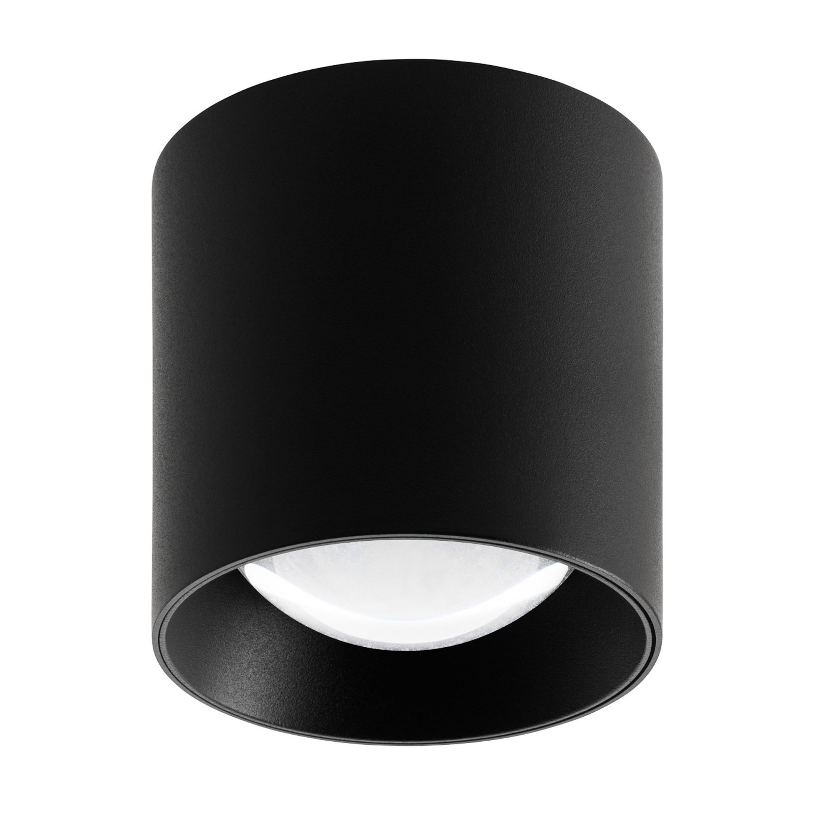 Plafonnier d'extérieur LED 5173, noir, 9 cm, métal, IP54 CCT