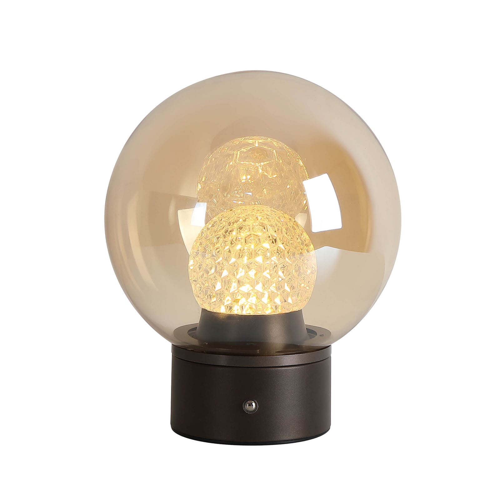 LED-Akku-Tischleuchte Solis, bronze, Glas, 2.700 K LED-Akku-Tischleuchte Solis, bronze, Glas, 2.700 K
