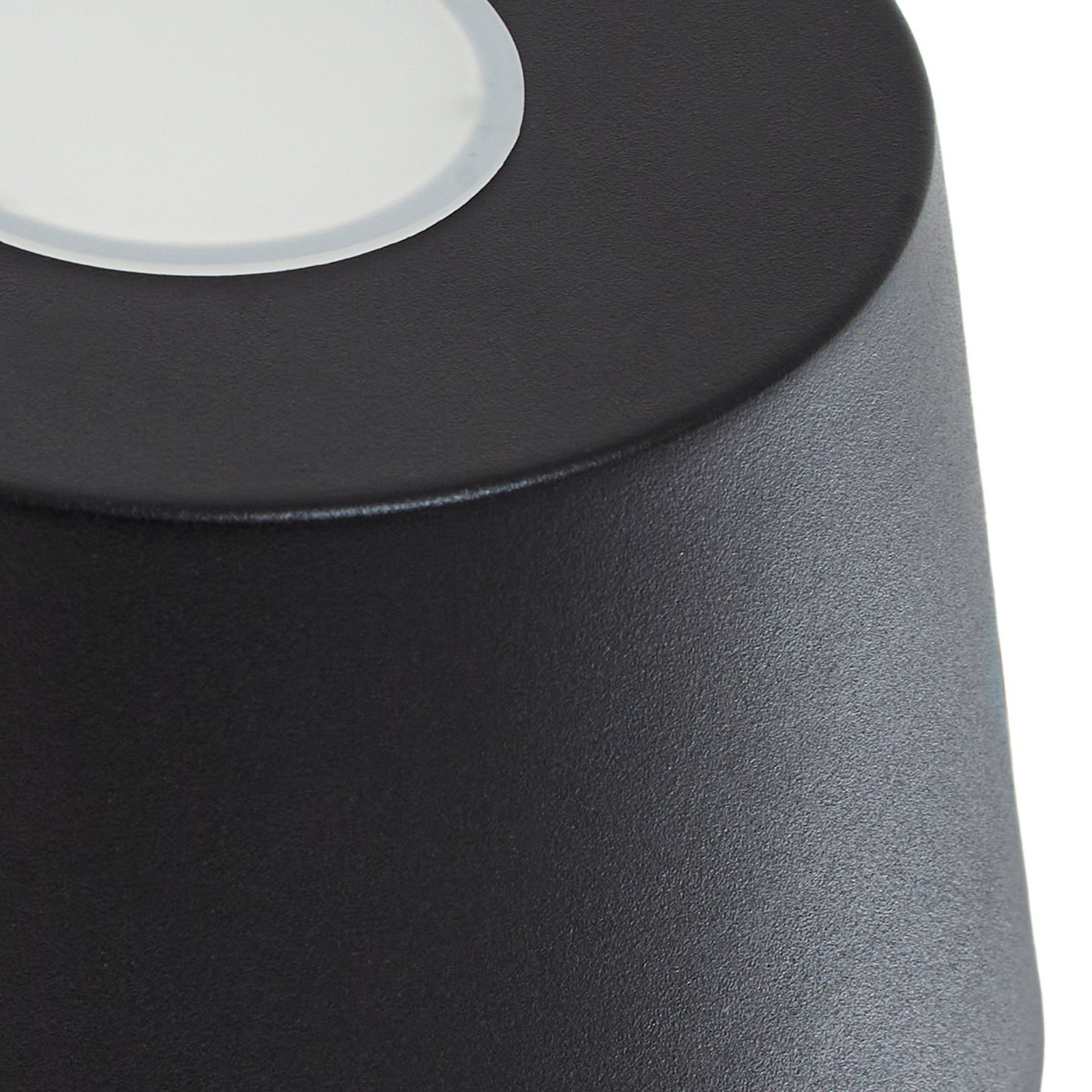 Silka fali lámpa, 14 cm, fekete, rugalmas, dugasz - Lucande