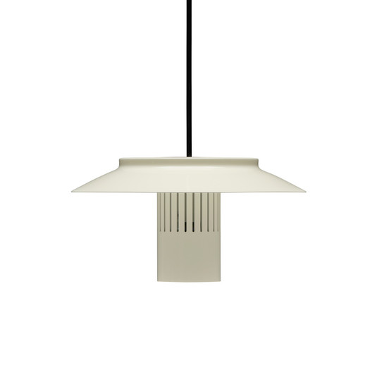 Lille 24 hanging light, linen white, aluminium, Ø 24 cm - Pholc