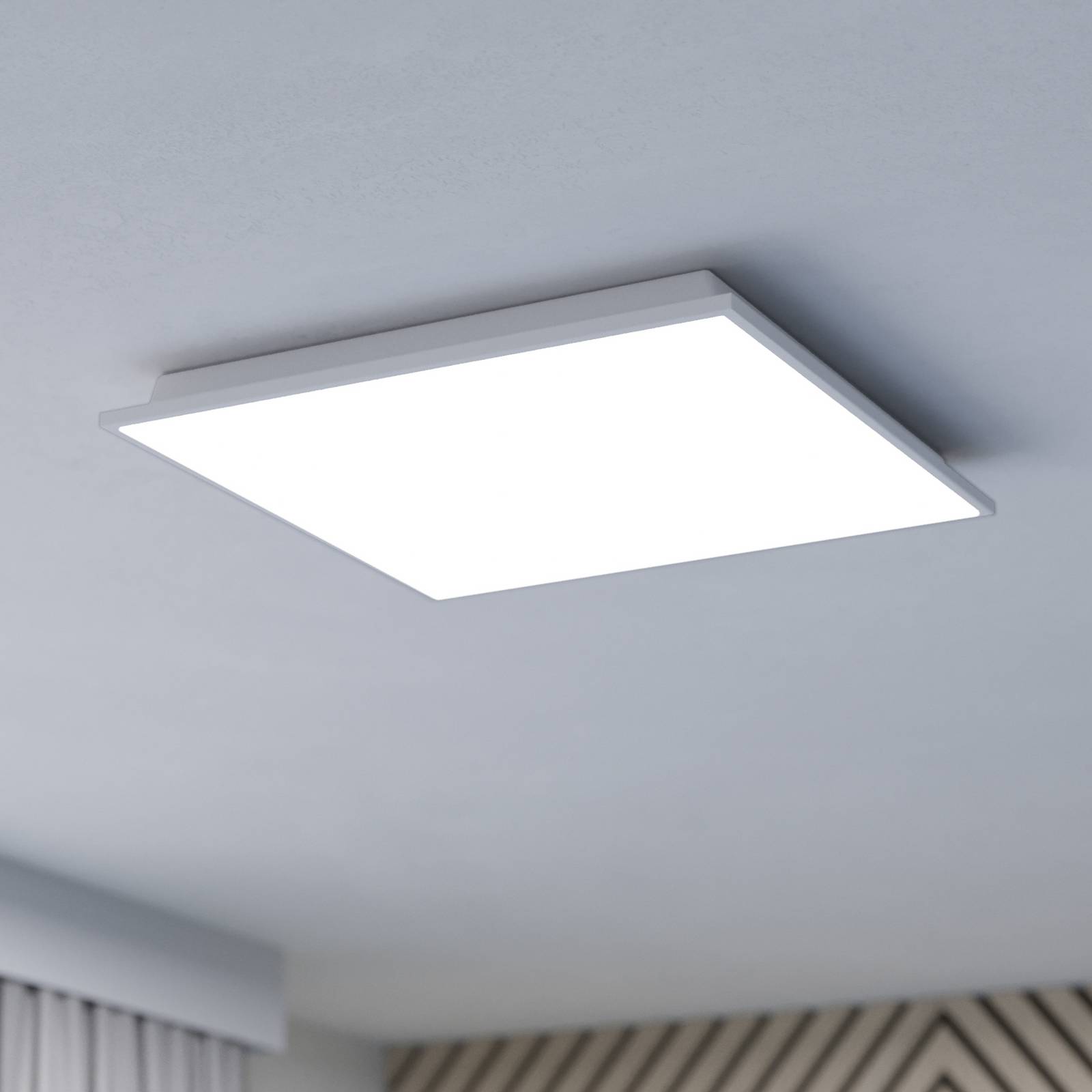 EGLO connect Herrora-Z Deckenlampe weiß, 45x45cm günstig online kaufen