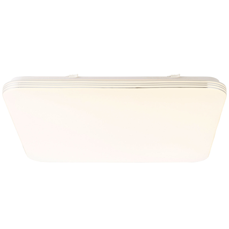 LED-Deckenleuchte Ariella in Weiß/Chrom, 54x54 cm