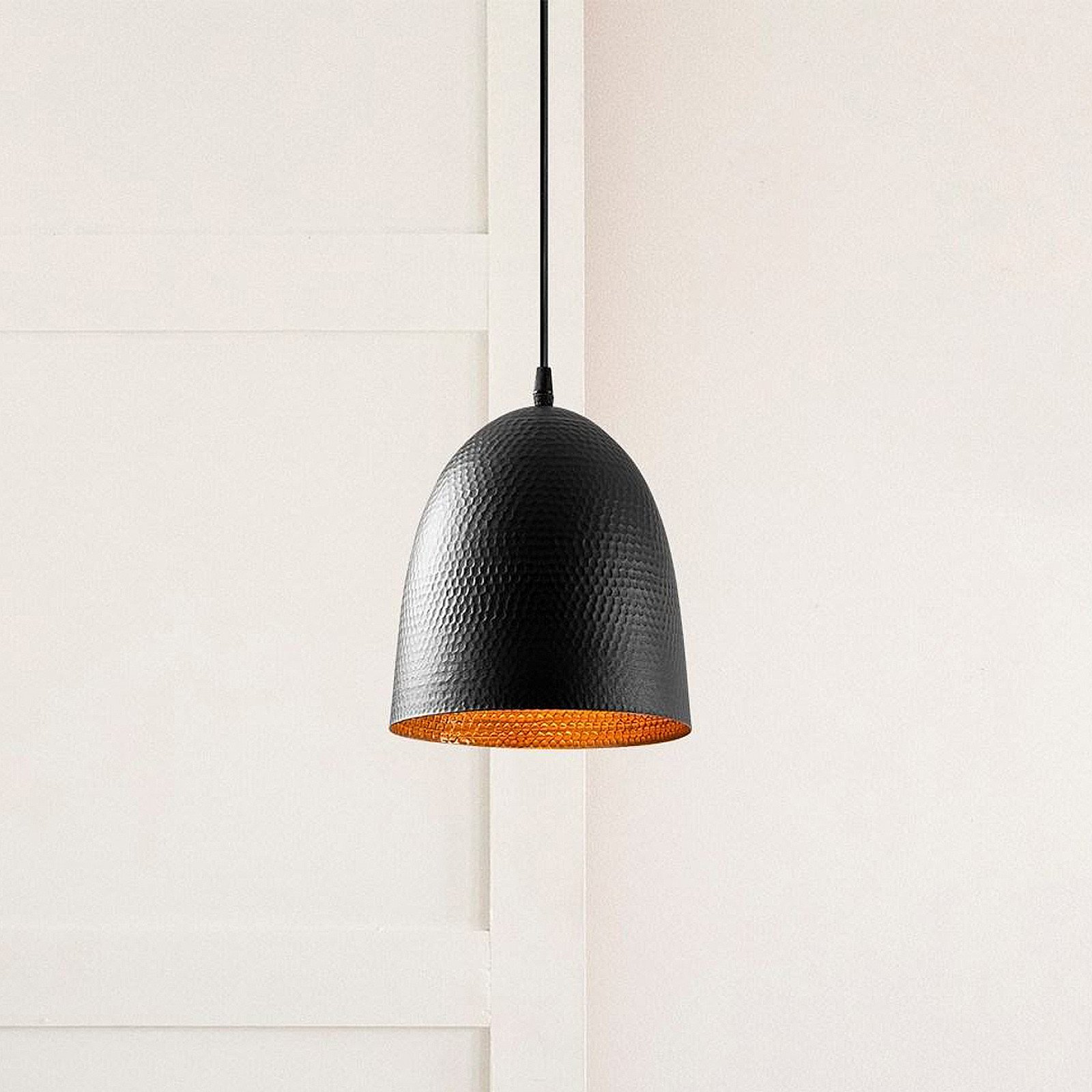 Opviq Lampă suspendată Tattoo 2375 negru metal Ø 20 cm - Camera de zi / sufragerie