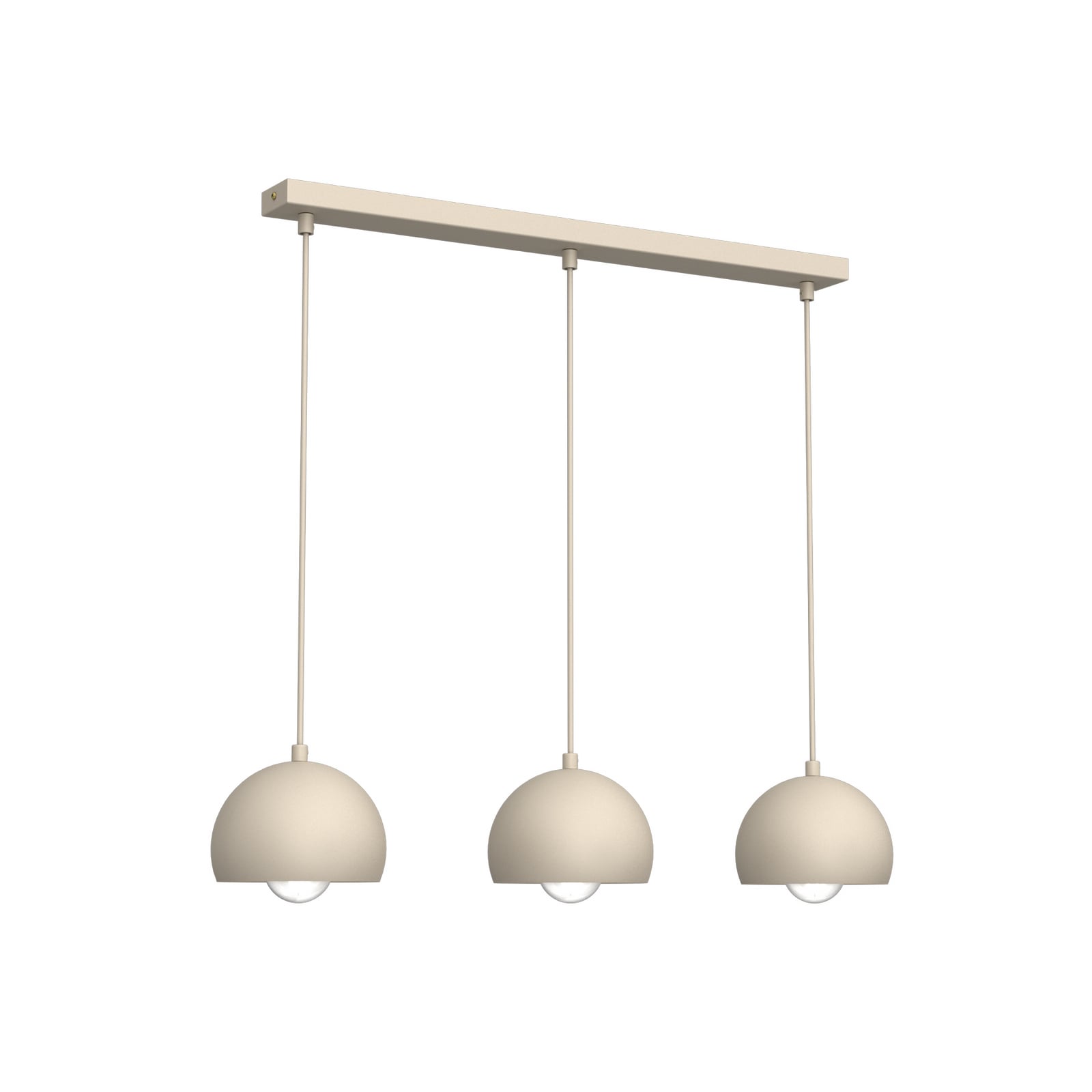 Sool hanging light, beige, length 65 cm, 3-bulb, metal, E27 Sool hanging light, beige, length 65 cm, 3-bulb, metal, E27