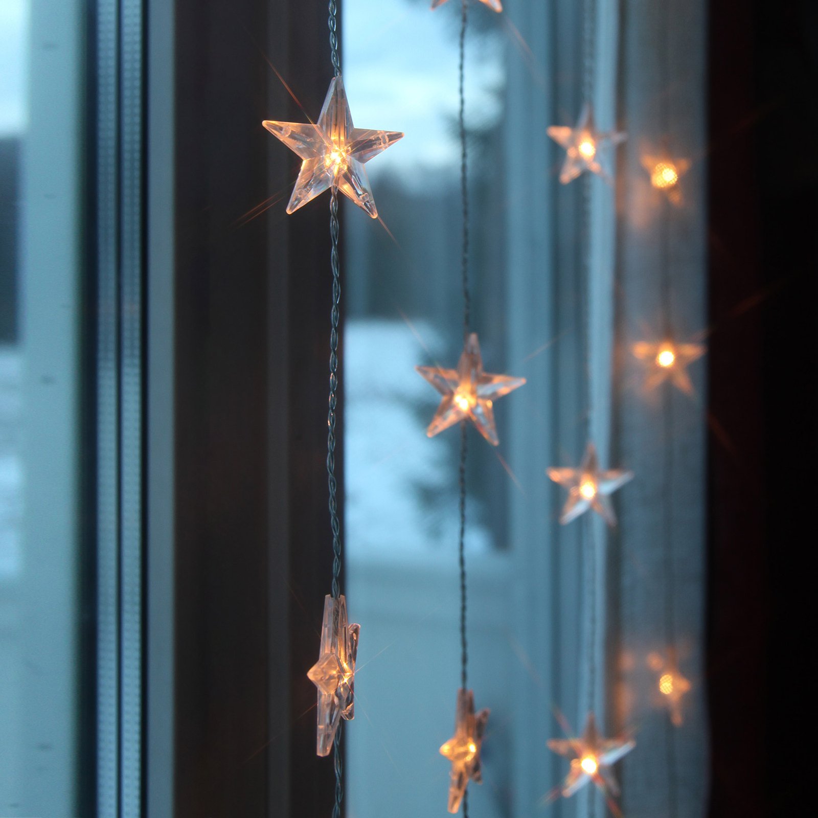 Star LED curtain light 30-bulb