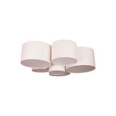 Euluna Lodge loftlampe, 6 lyskilder, beige