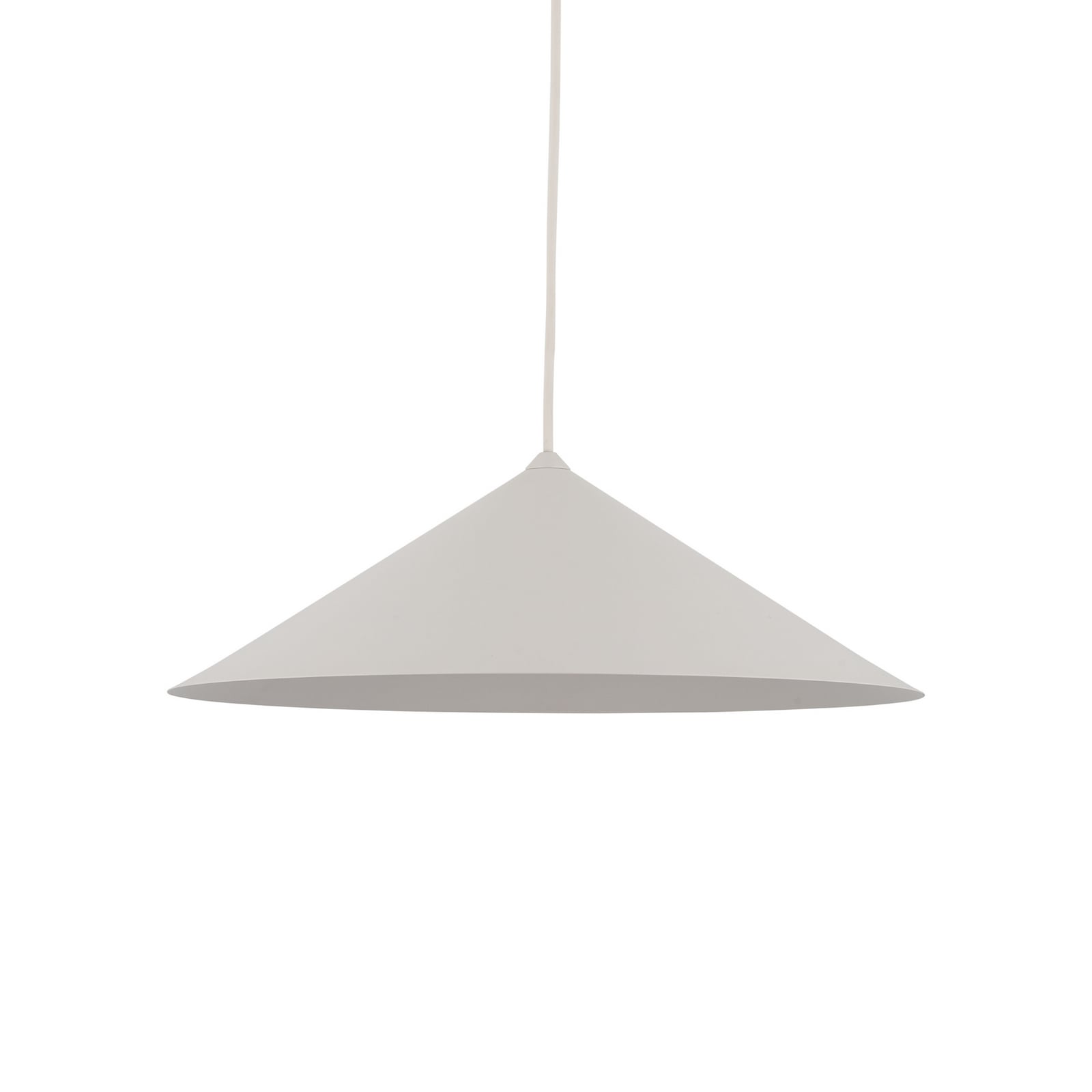 Suspension Lume L, gris-beige, métal, Ø 40 cm, GX53