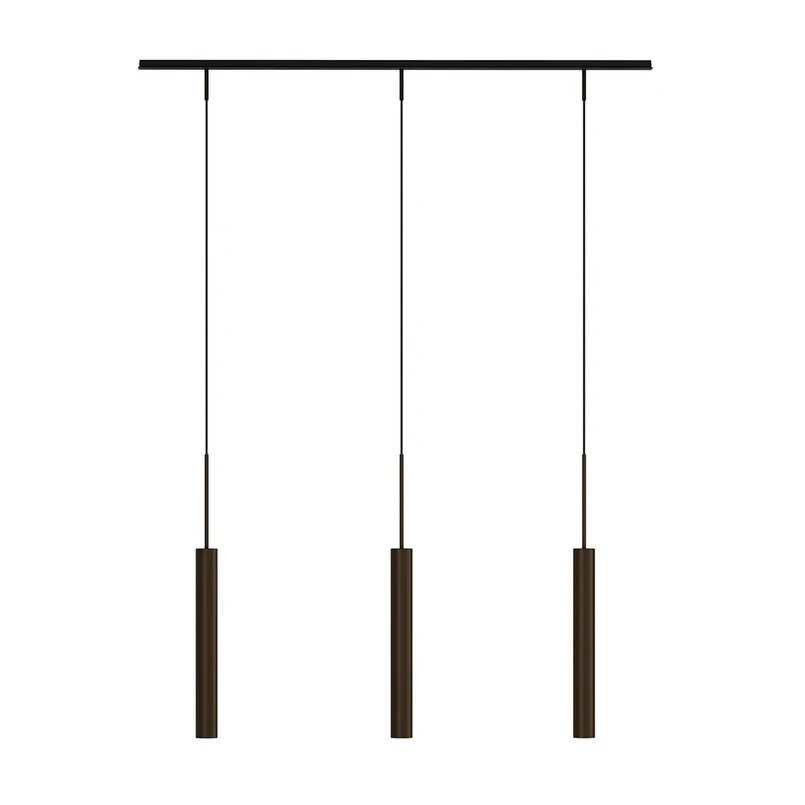 Audo Copenhagen - Tubulaire Rail 3 Pendelleuchte Alu/Anodized Bronzed