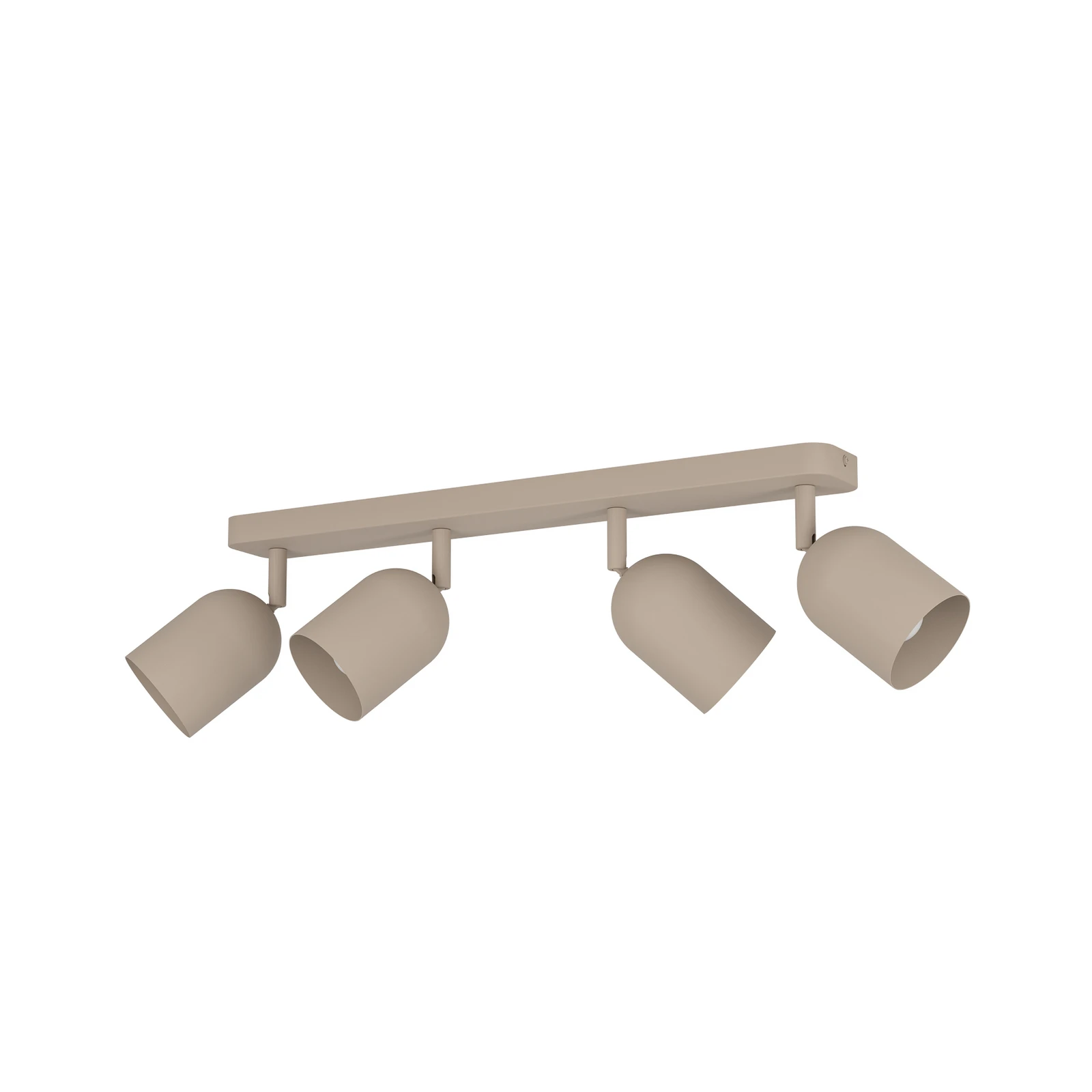 Plafondspot Tilston, beige, lengte 58 cm, 4-lamps, staal