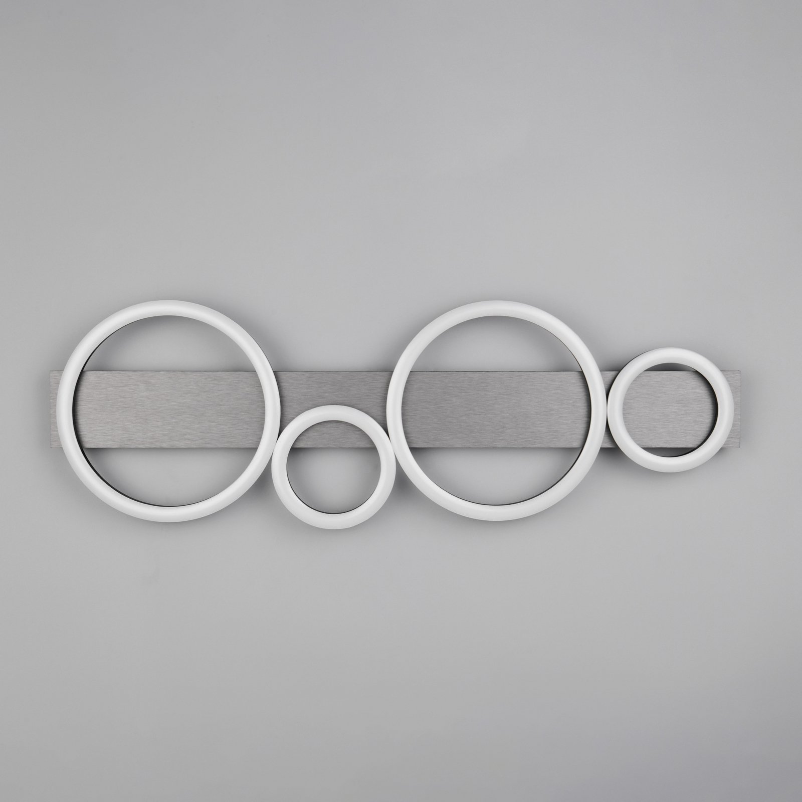 Lumos LED ceiling light, aluminium, 3,000 K, metal, length 72 cm