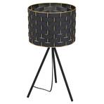 Marasales table lamp with textile shade, tripod